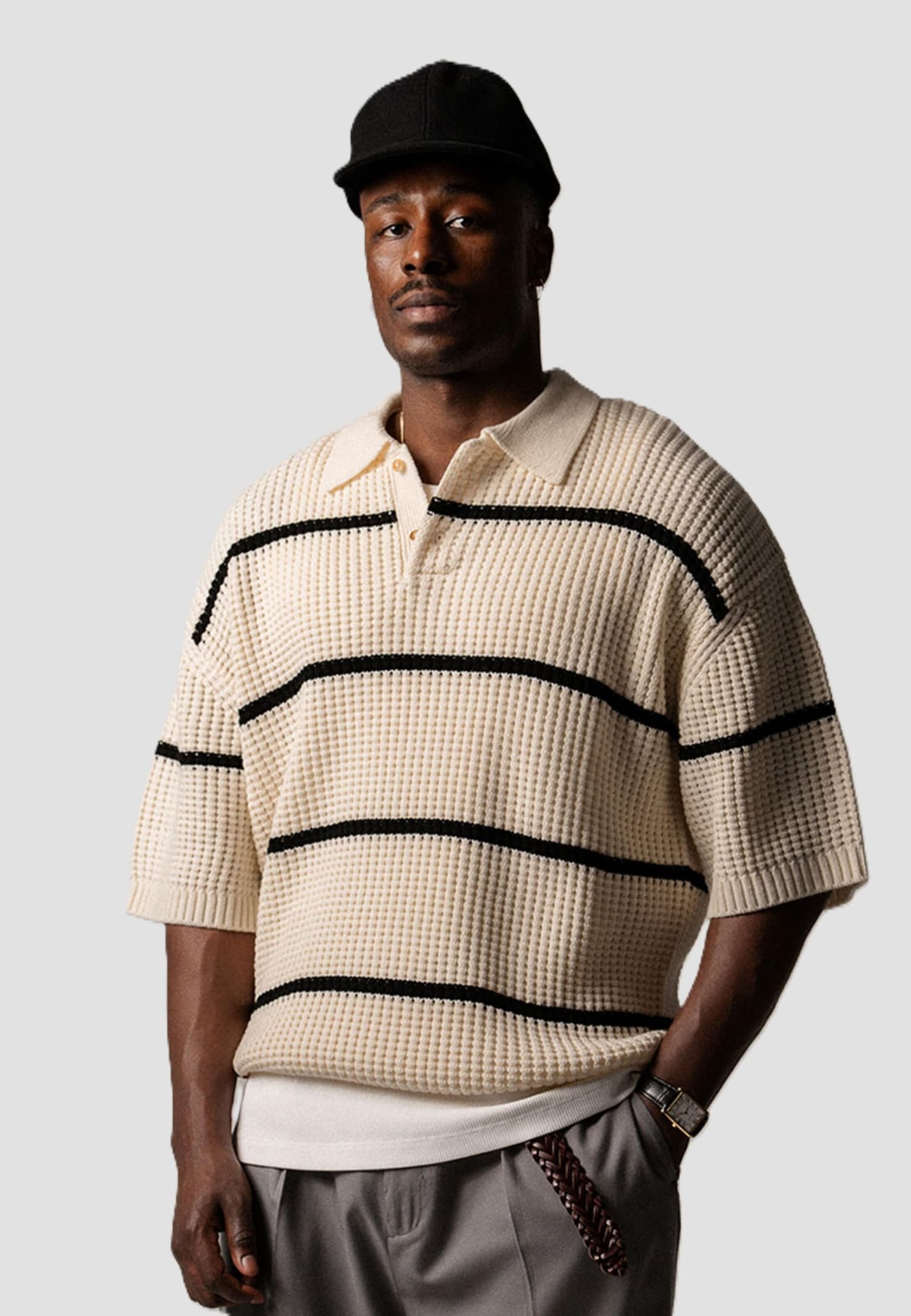 BLKVIS Waffle Knit Polo