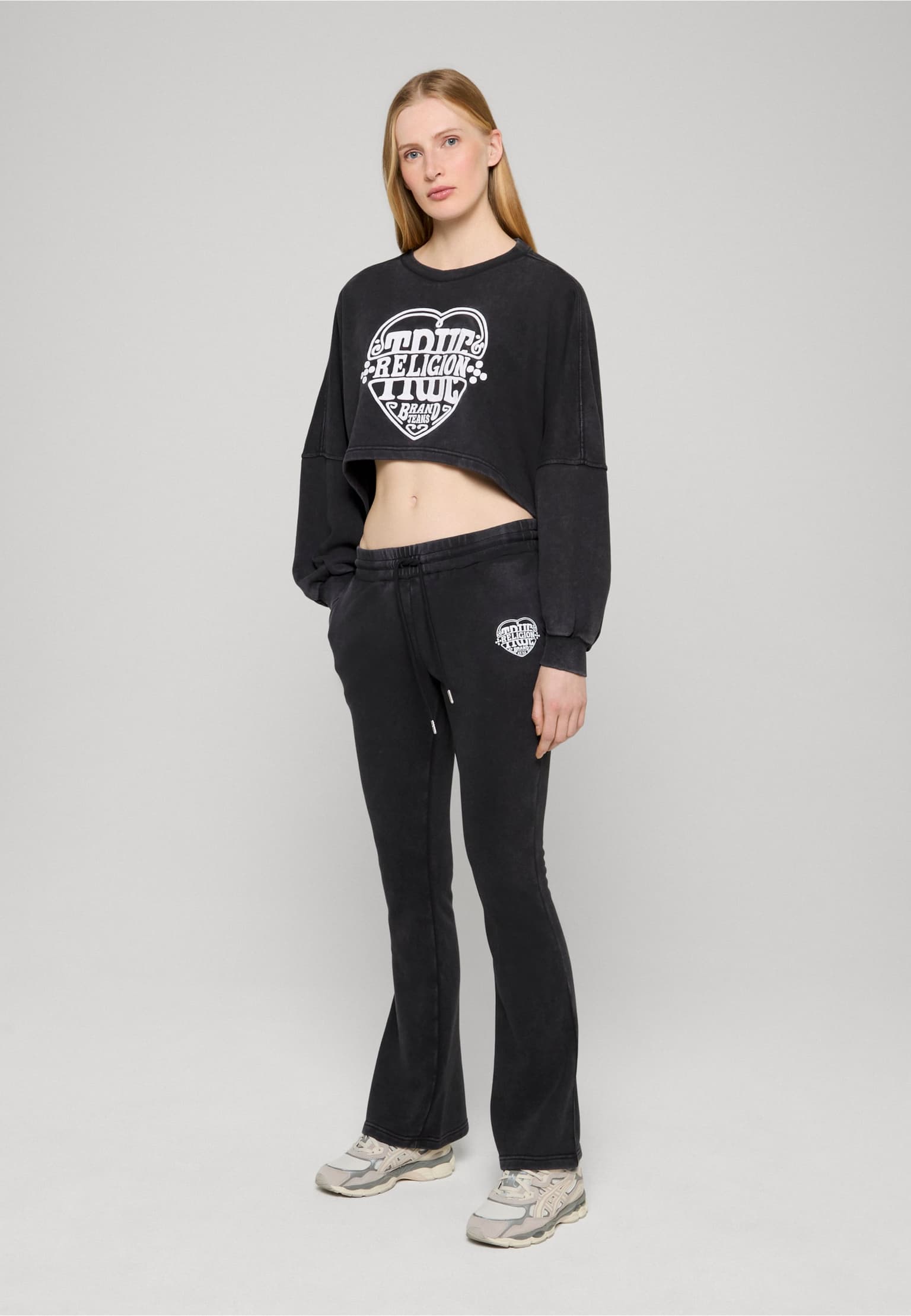 True Religion WASHED EMBROIDERED DOLMAN PULLOVER – Bild 3