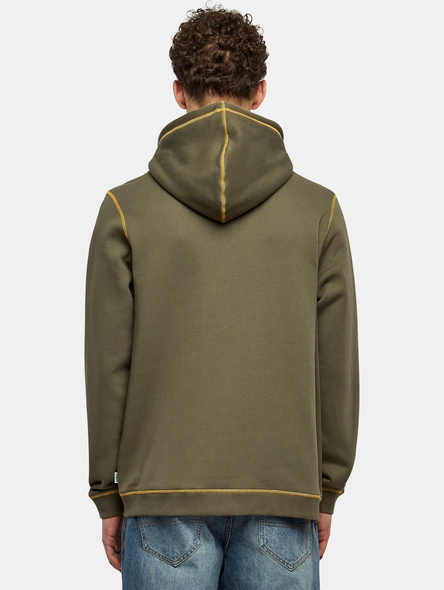 Urban Classics Essentials Contrast Flatlock Stitched Zip Hoody – Bild 2