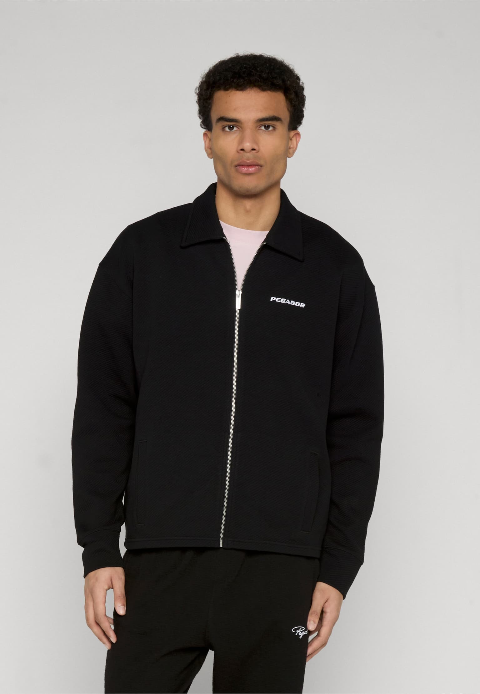 PEGADOR Tate Structured Zip Up Overshirt