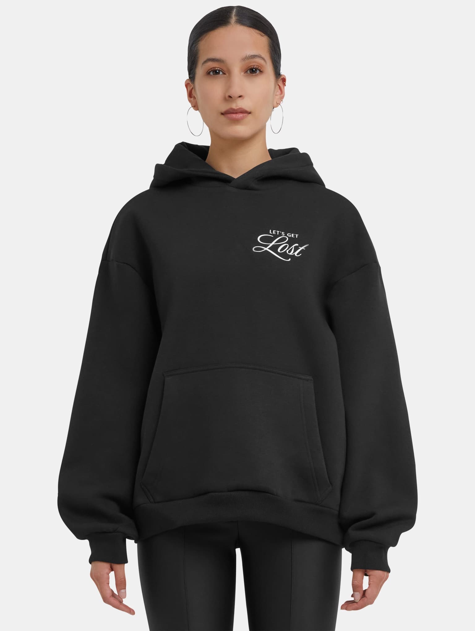 Miss Tee Lost Flowers Ladies Fluffy Hoody – Bild 3