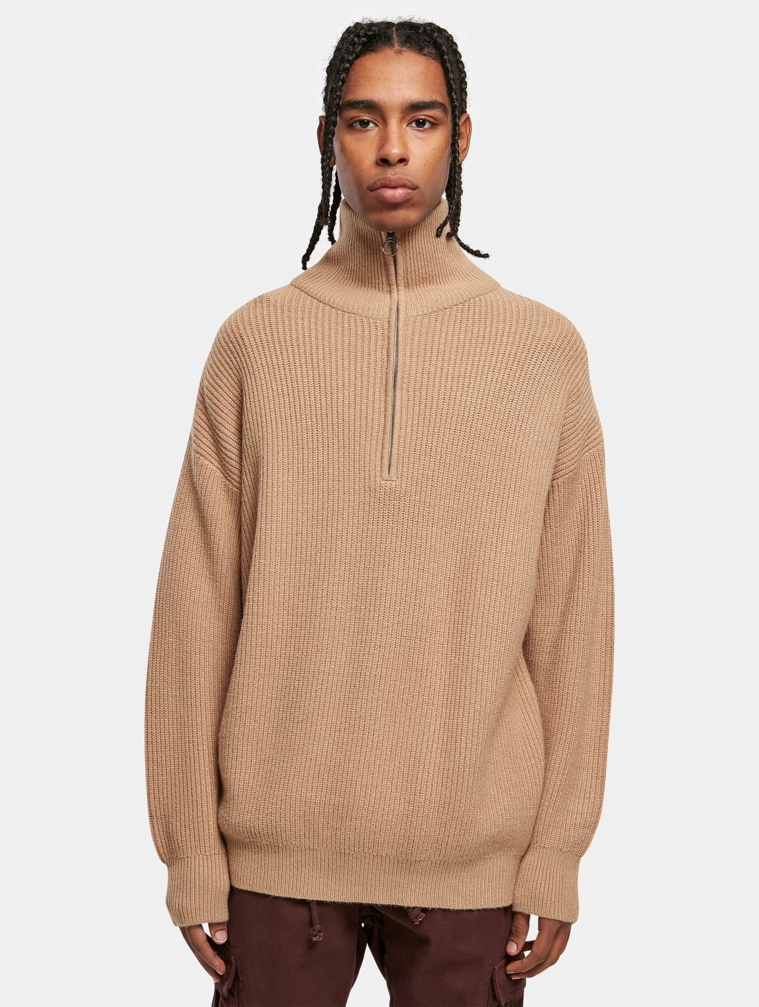 Urban Classics Oversized Knitted Troyer – Bild 3