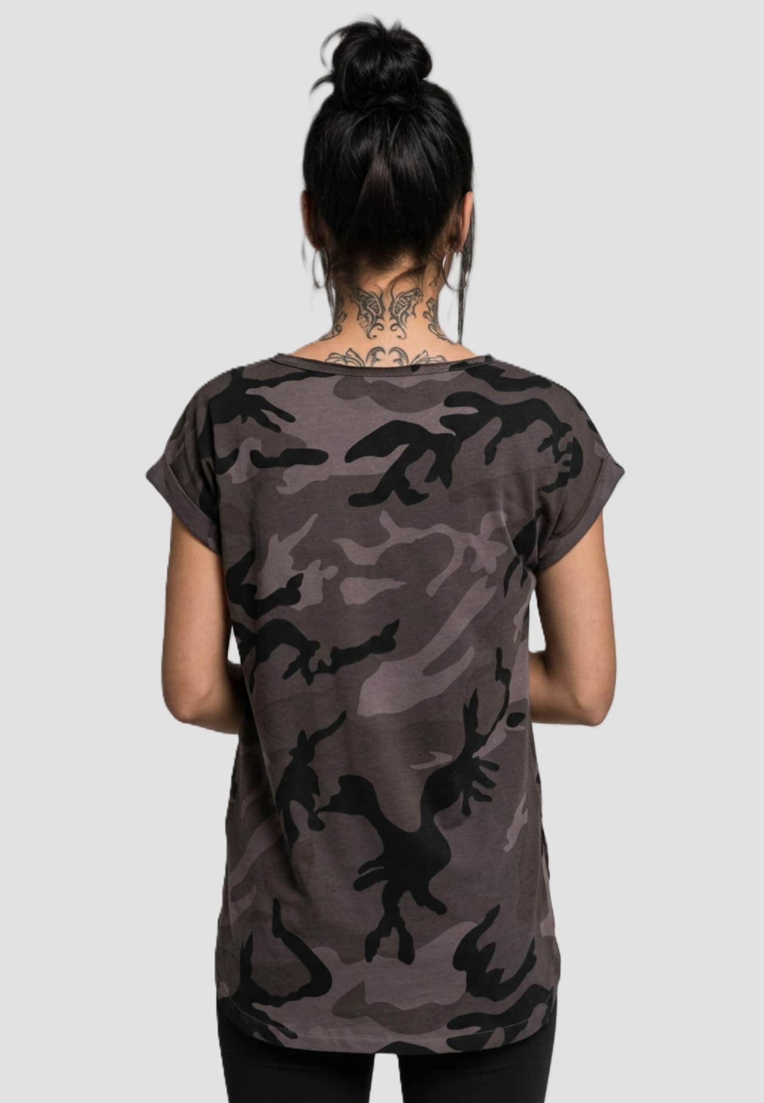 Urban Classics Ladies Camo Back Shaped Tee – Bild 2