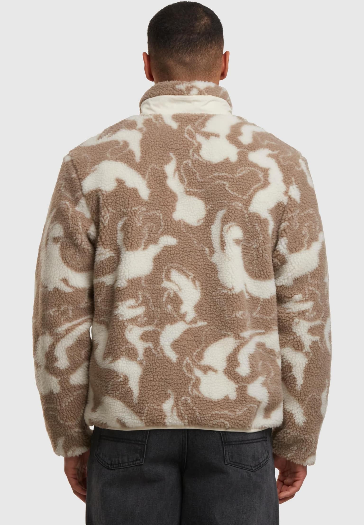 Urban Classics Pattern Teddy Trackjacket – Bild 2