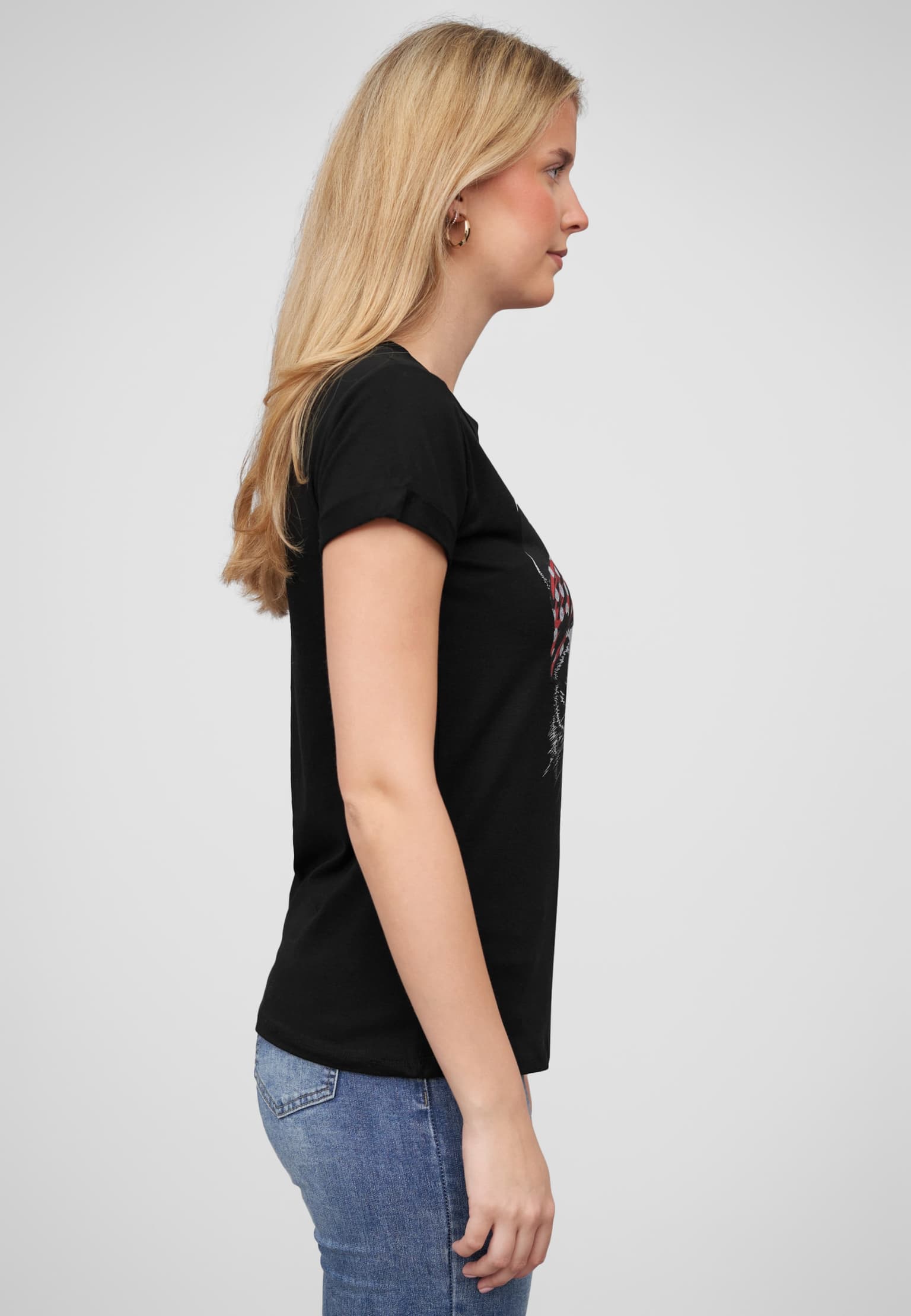 Cloud5ive Damen T-Shirt Bandana Katzen Print – Bild 4