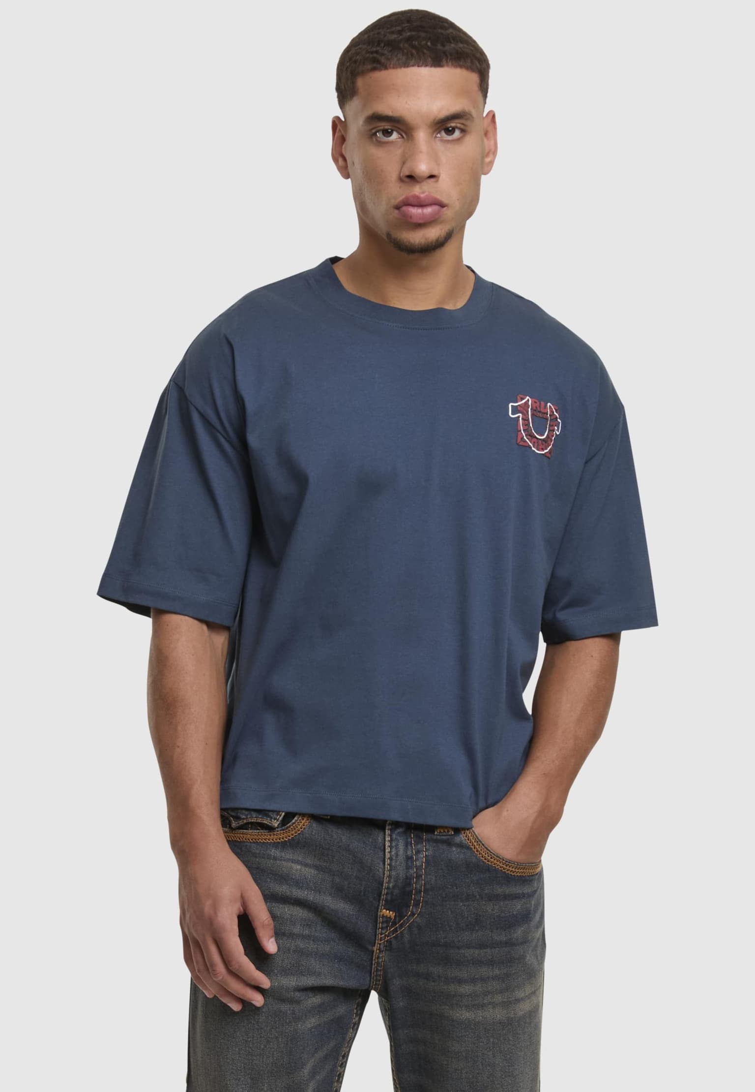 True Religion THUMBS UP BOXY TEE