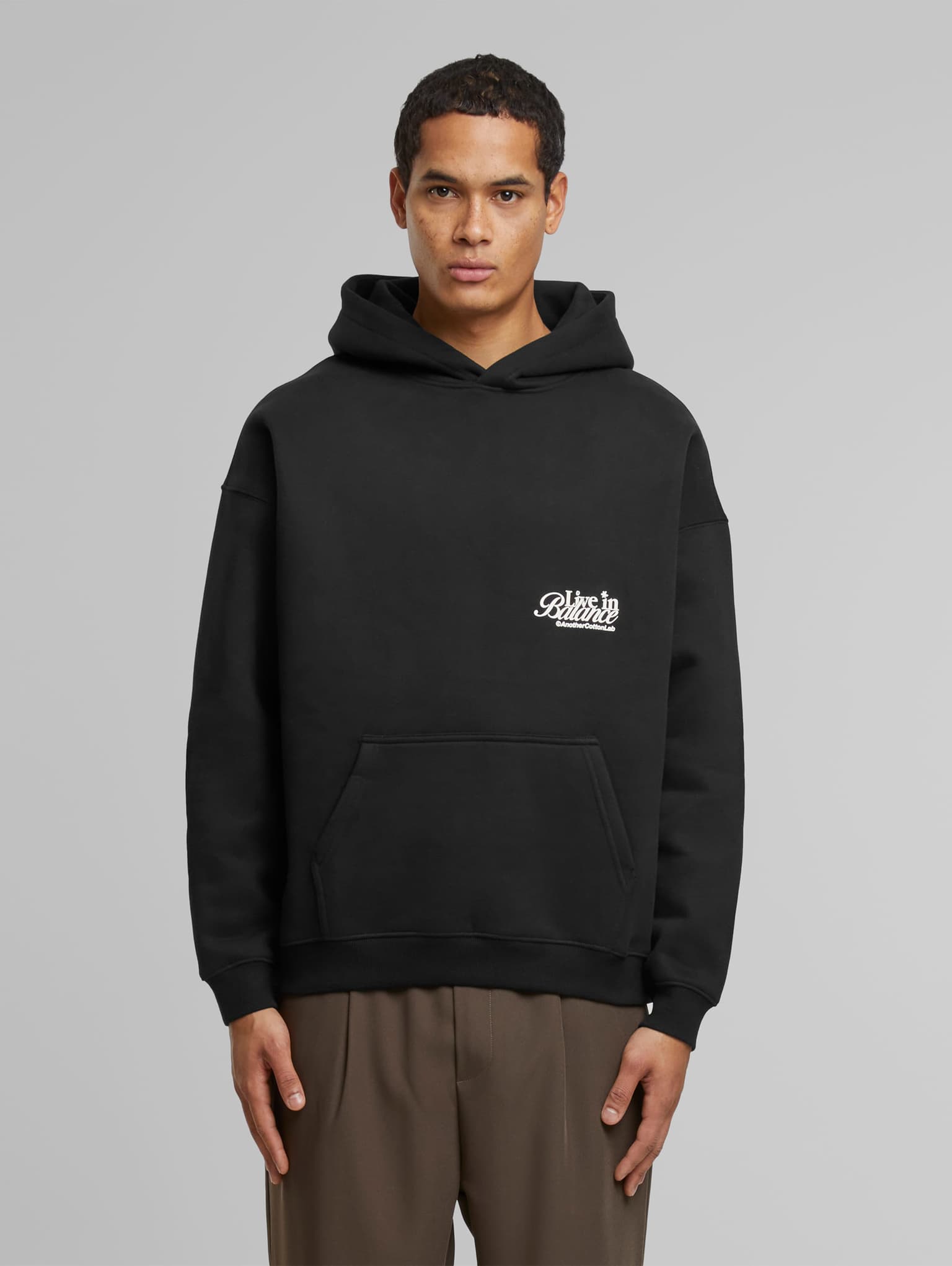 Another Cotton Lab Live in Balance Heavy Oversized Hoodie – Bild 4