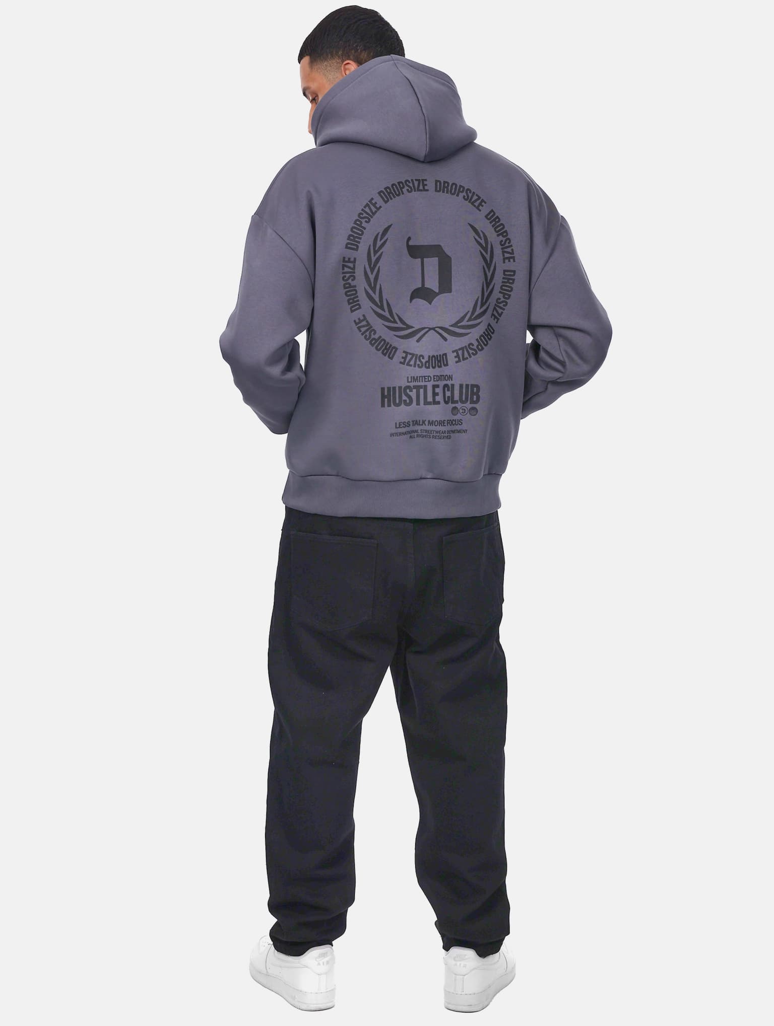 Dropsize HEAVY OVERSIZE HUSTLE CLUB HOODIE – Bild 4