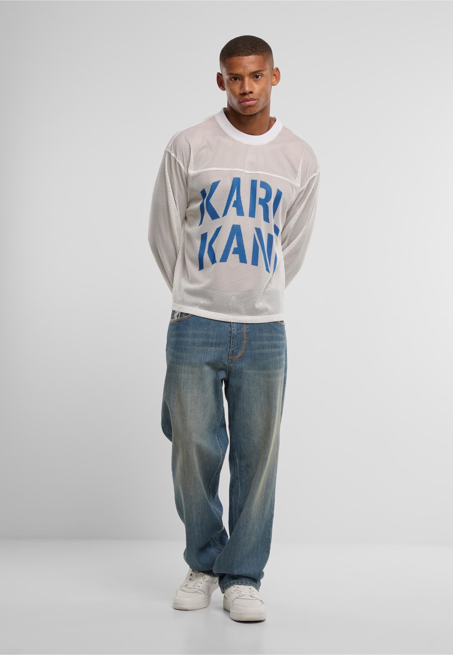 Karl Kani Stencil Mesh Boxy Longsleeve – Bild 3