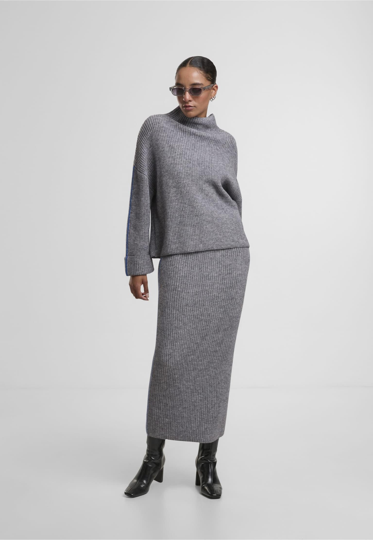 Noisy May NMTOVA L/S HIGH NECK FOLD-UP KNIT DD – Bild 3