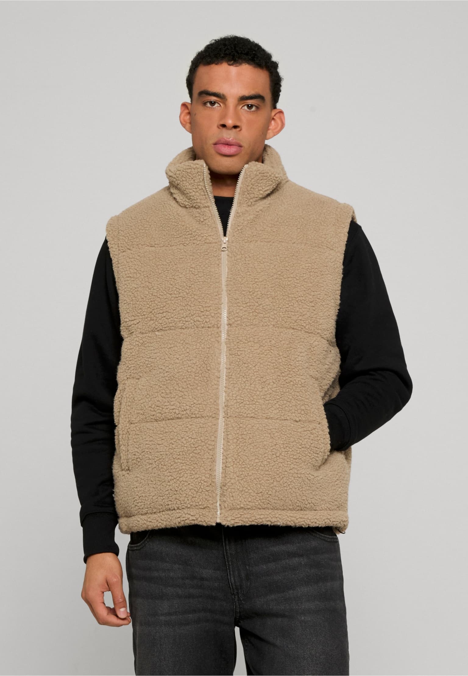Urban Classics Basic Teddy Puffer Vest