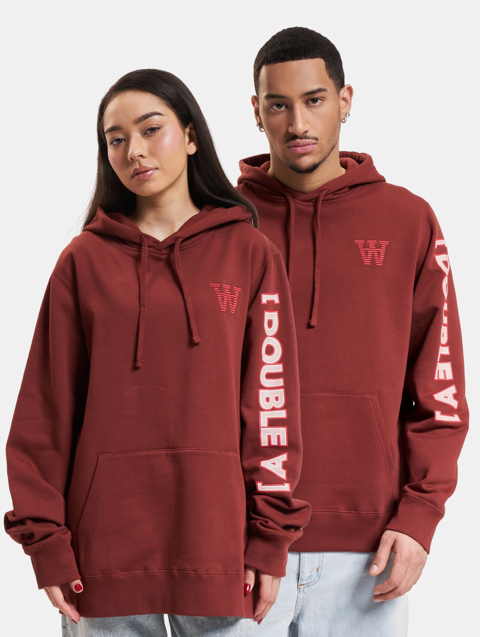 Wood Ash Sleeve Print Hoodie