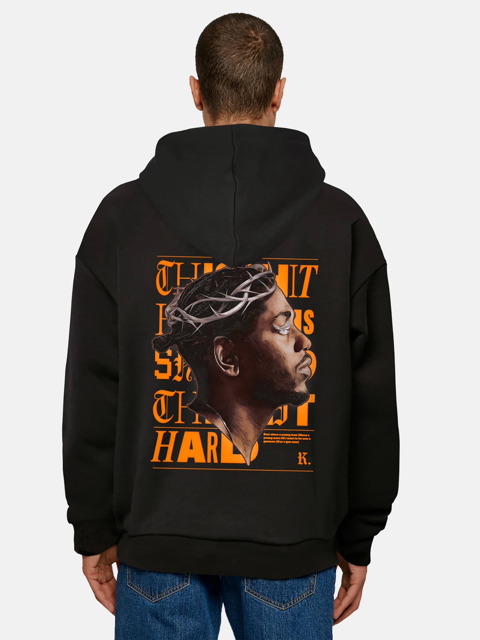 Mister Tee Upscale K-Dot Heavy Oversize Hoody – Bild 2