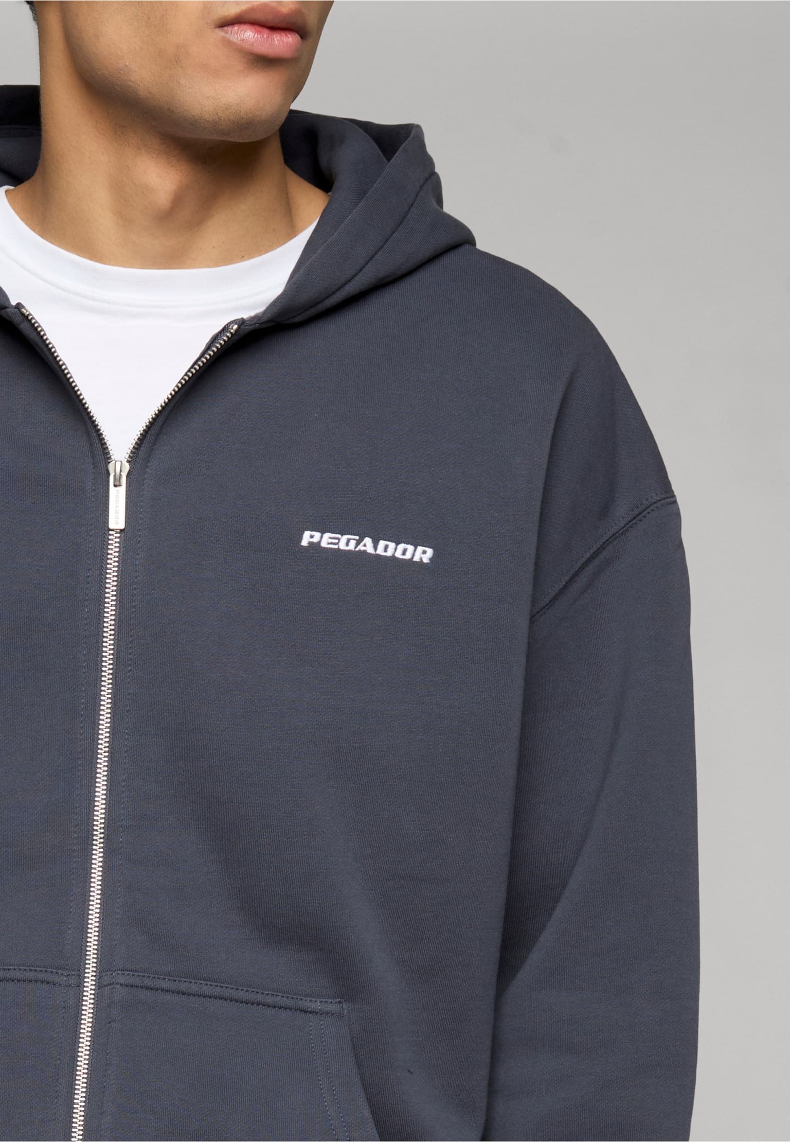 PEGADOR Logo Oversized Sweat Jacket – Bild 4