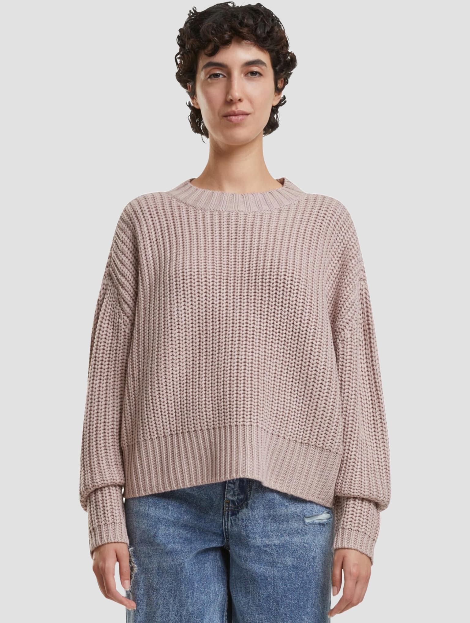 Urban Classics Ladies Wide Basic Oversized Sweater – Bild 3