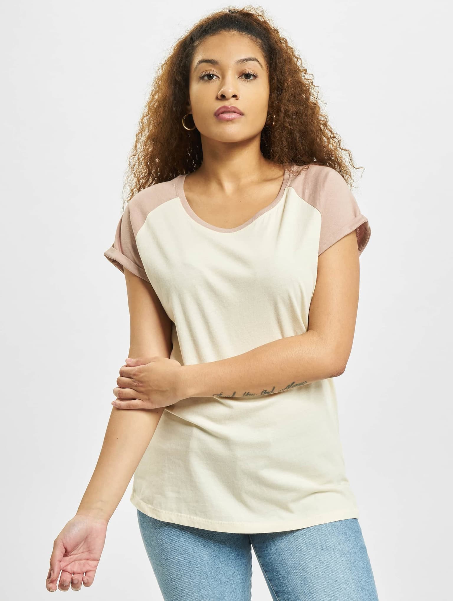 Urban Classics Ladies Contrast Raglan Tee – Bild 3
