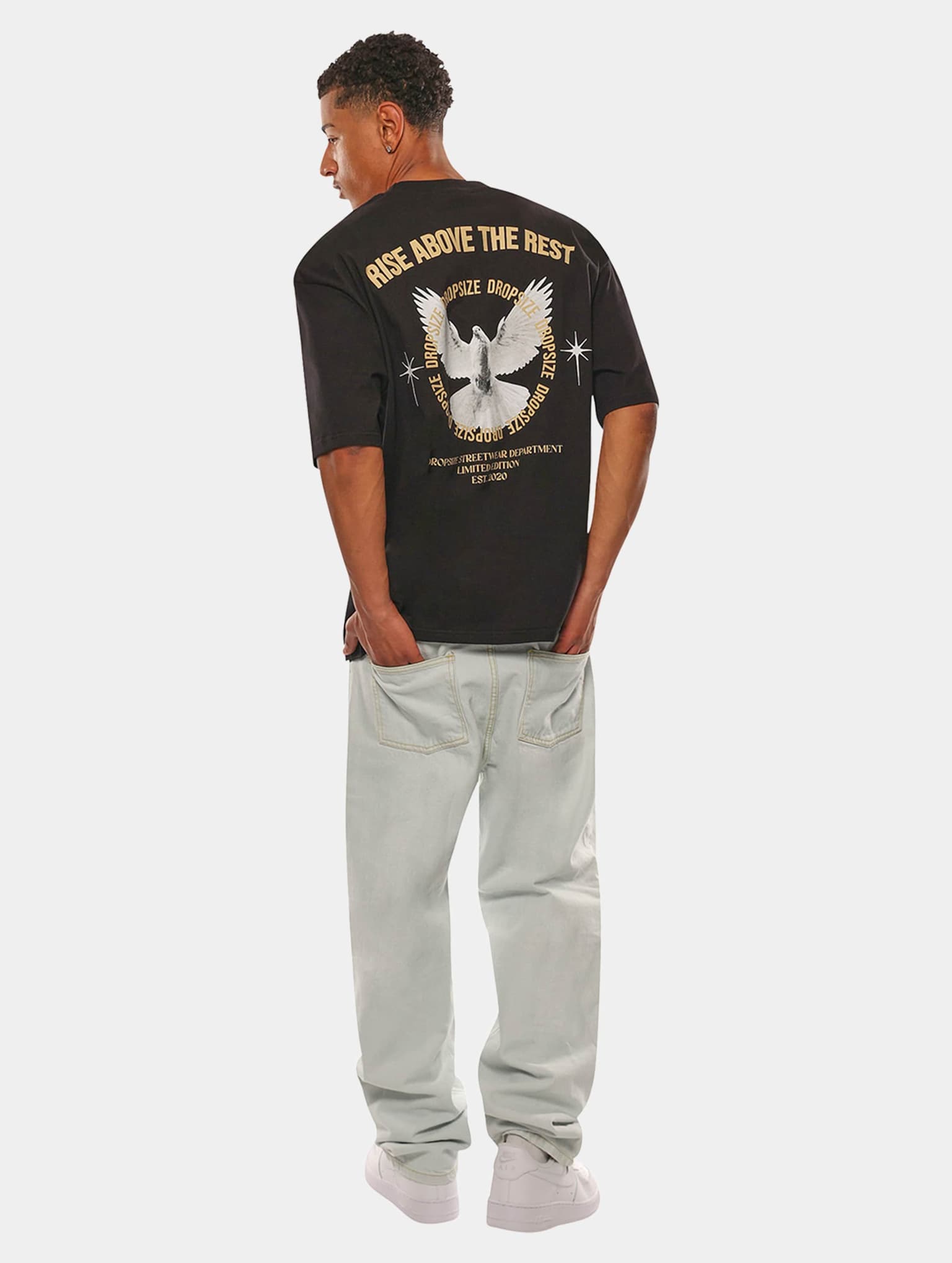 Dropsize Heavy Oversize Rise Above T-Shirt – Bild 3