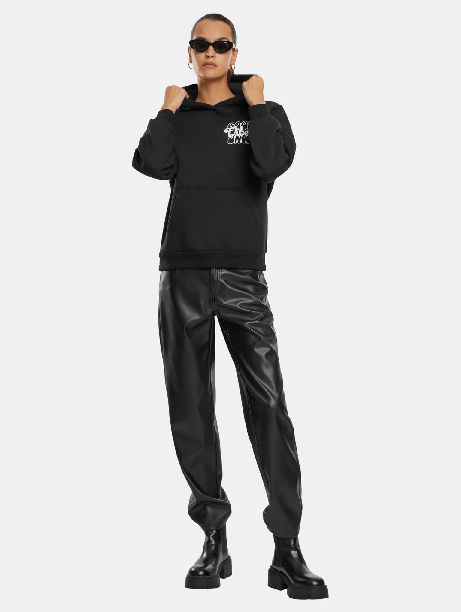 Miss Tee Good Vibes Ladies Fluffy Hoody – Bild 4