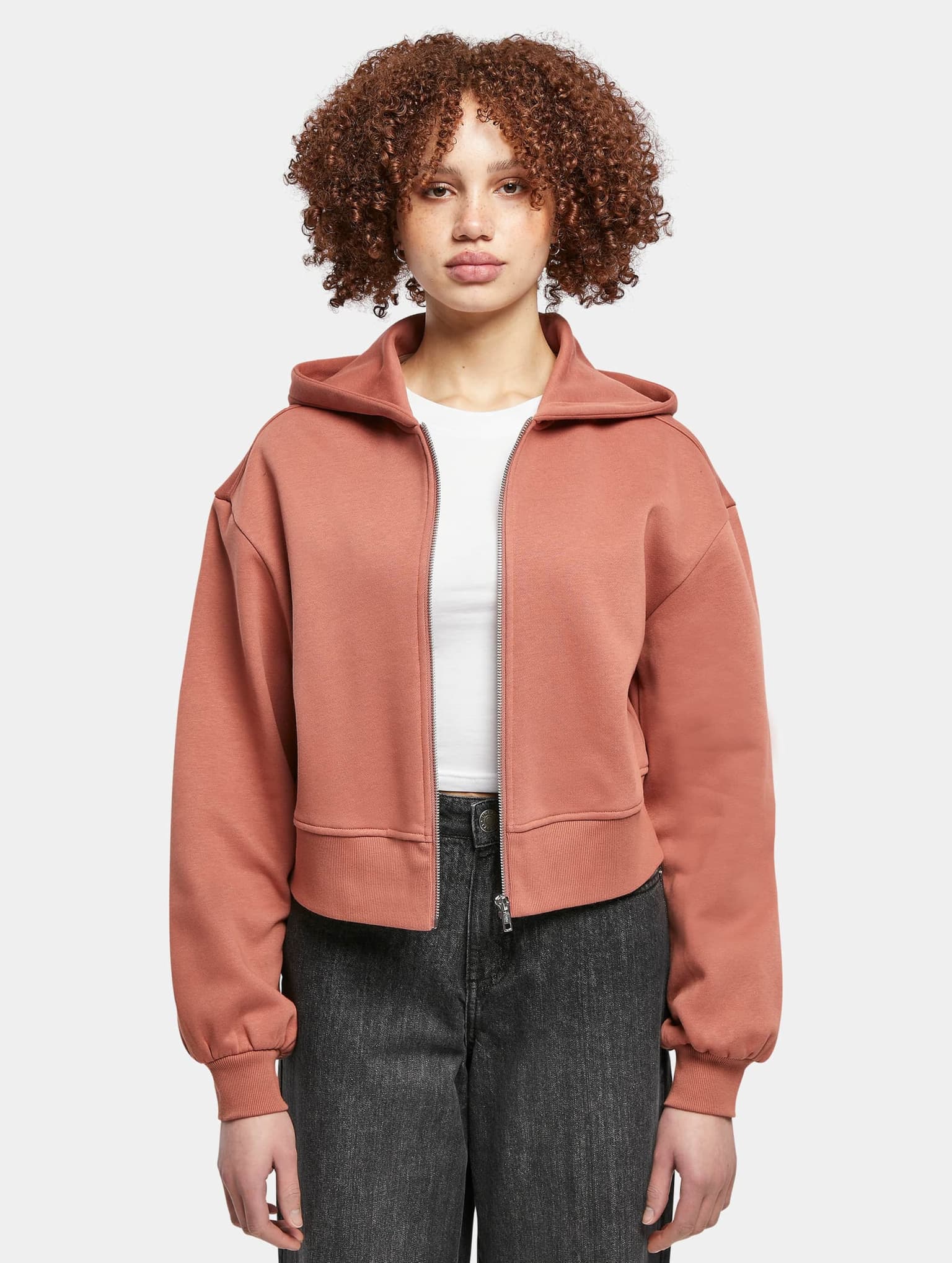Urban Classics Ladies Short Oversized Zip Jacket – Bild 3