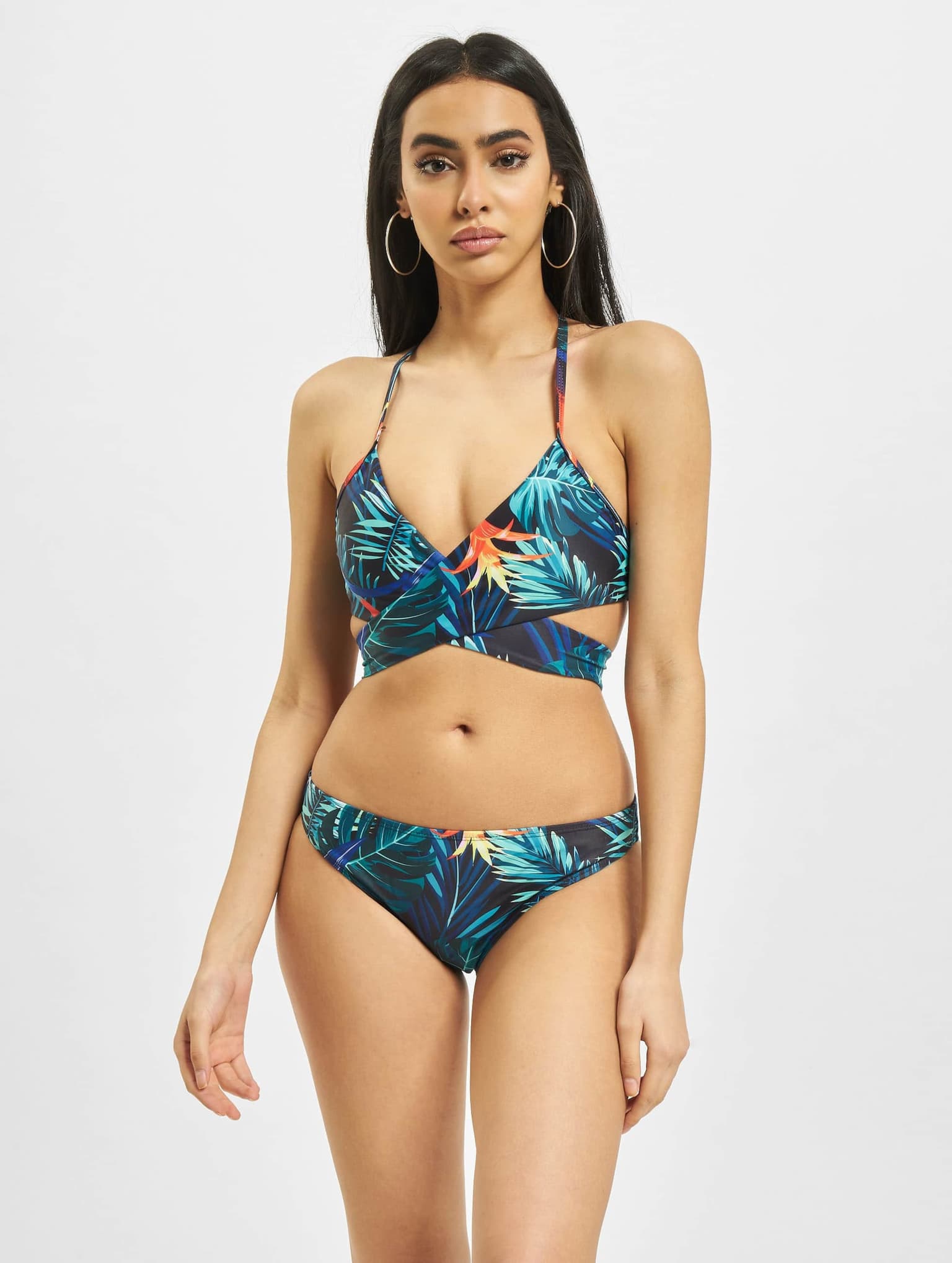 Urban Classics Ladies Draped Pattern Bikini – Bild 3
