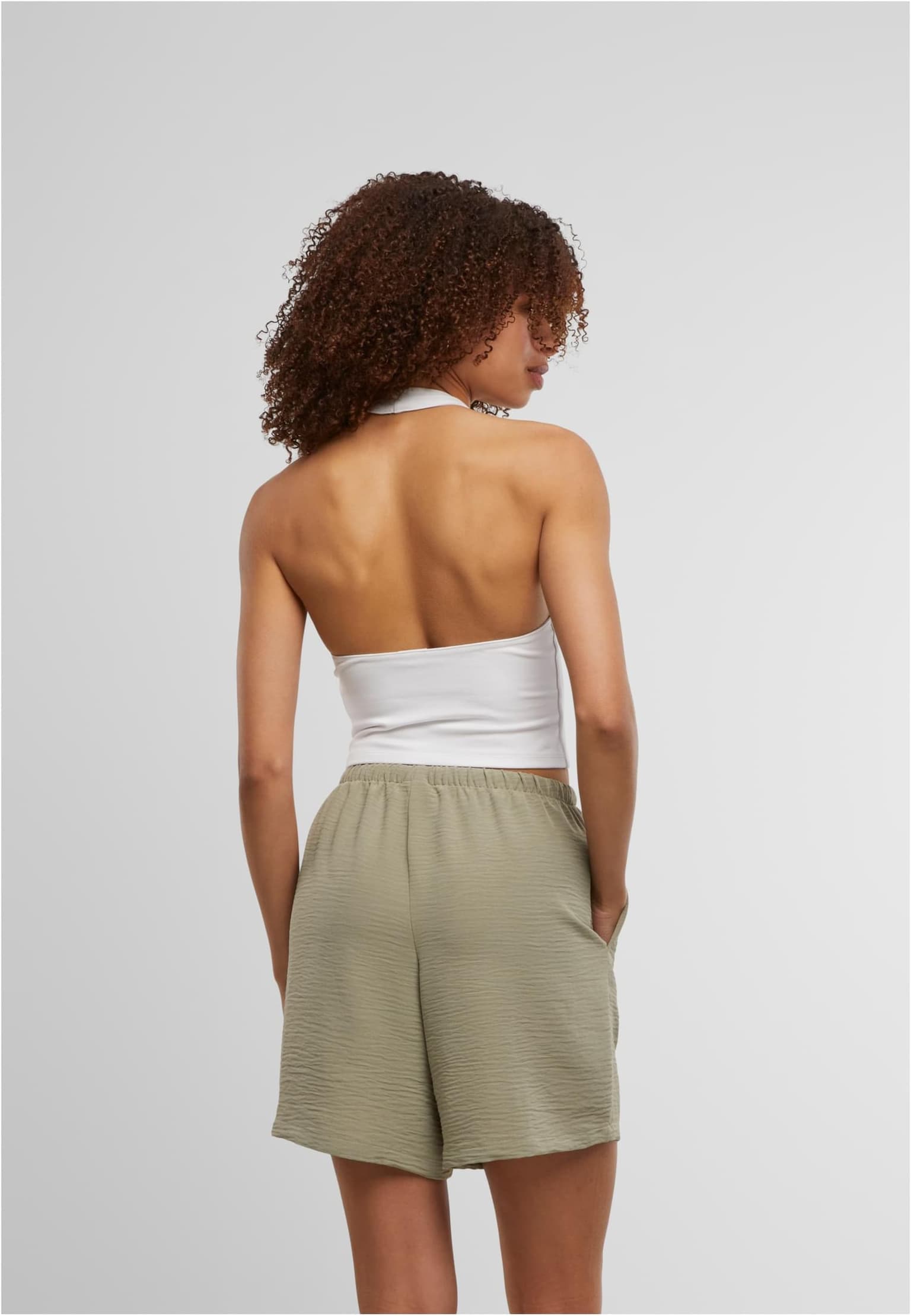Urban Classics Ladies Basic Neckholder Jersey Top – Bild 2