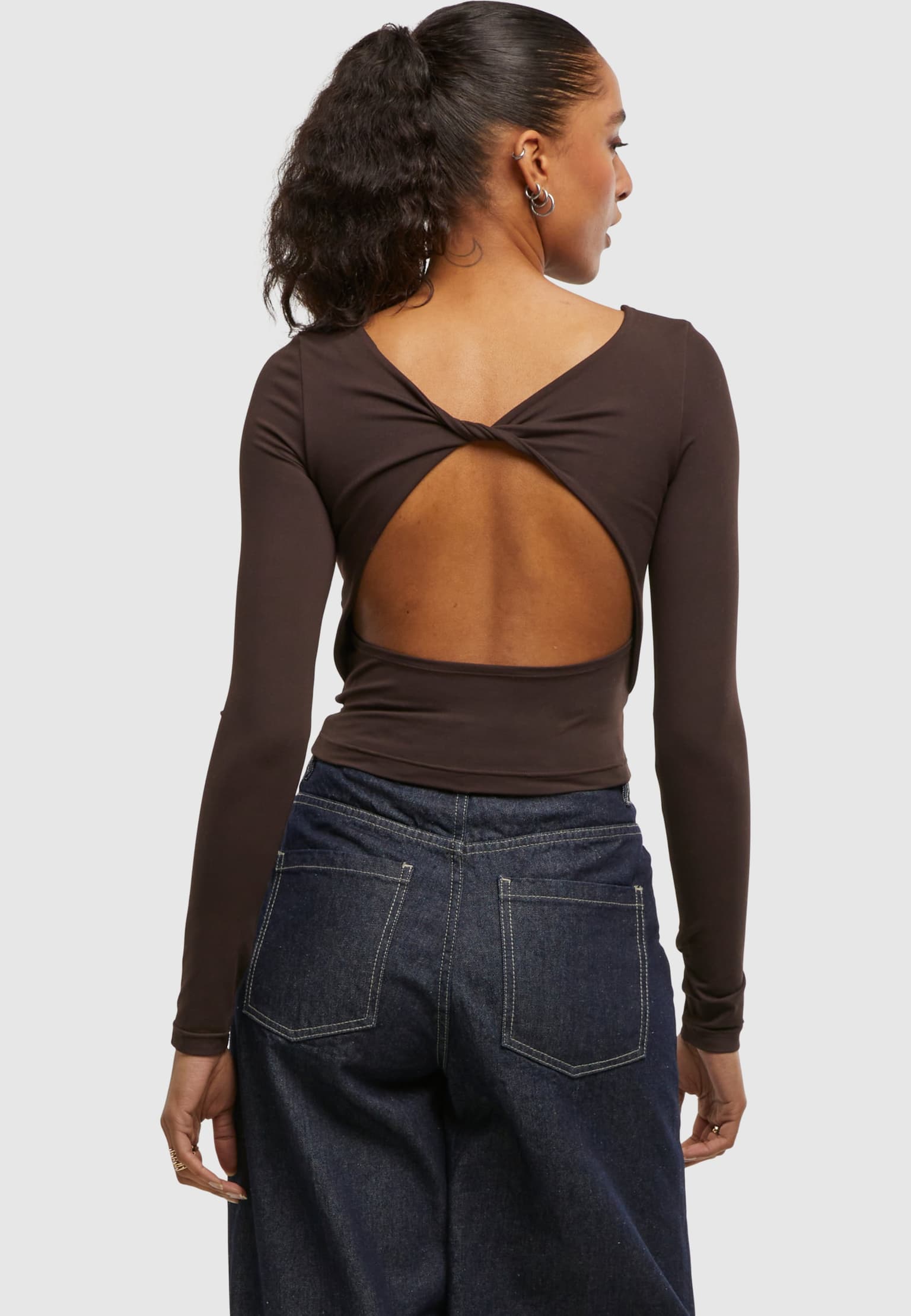 Urban Classics Ladies Slim Fit Longsleeve – Bild 2