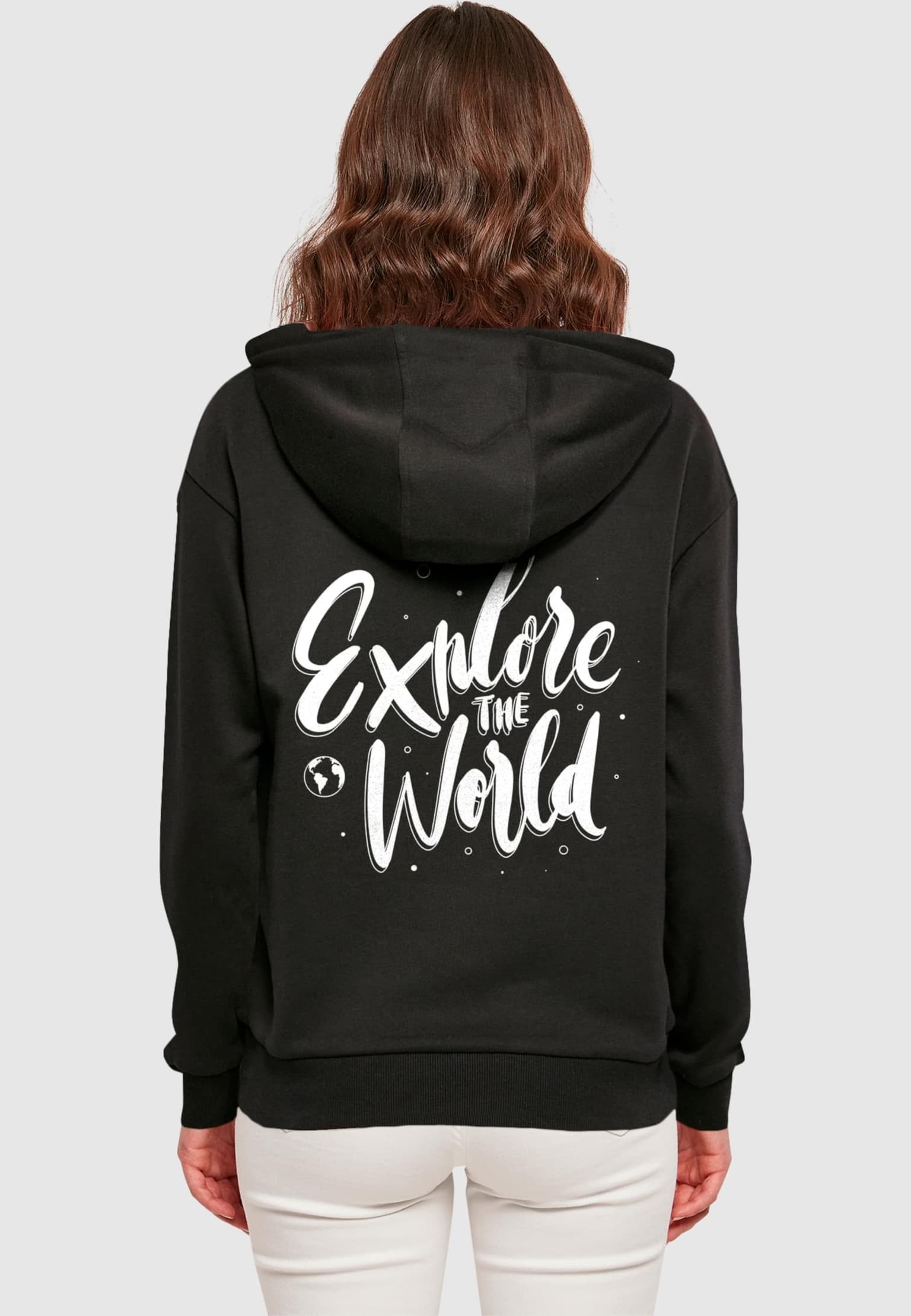 Merchcode Ladies Wording - Explore The World Everyday Hoody – Bild 2