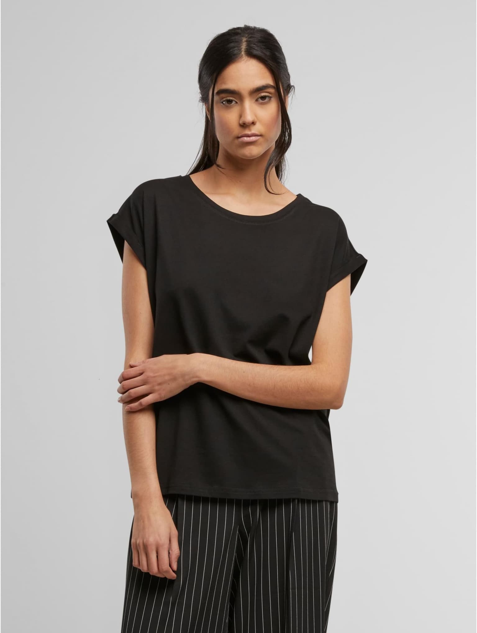 Urban Classics Ladies Viscose Extended Shoulder Tee