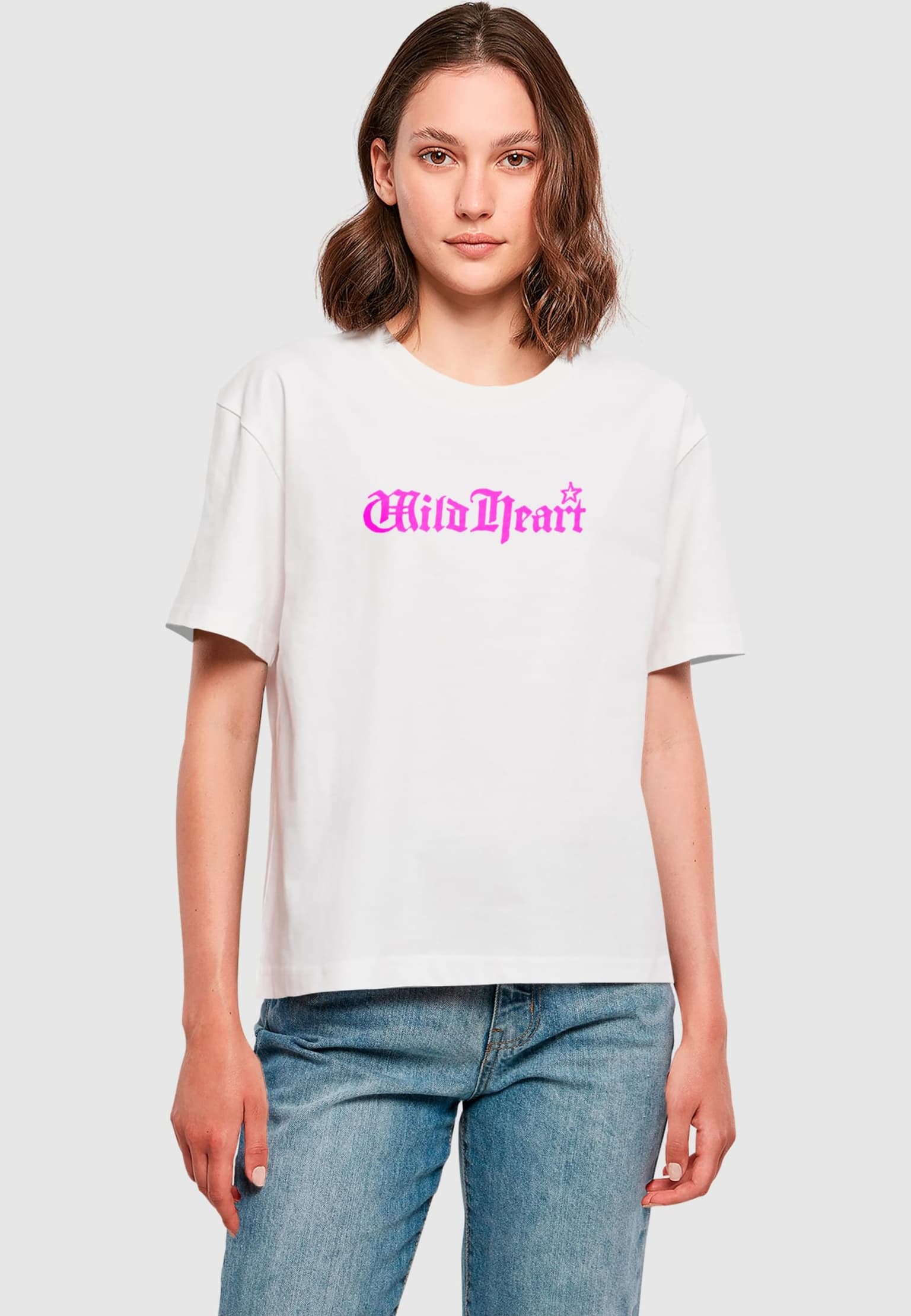 Miss Tee Ladies Wild Pink