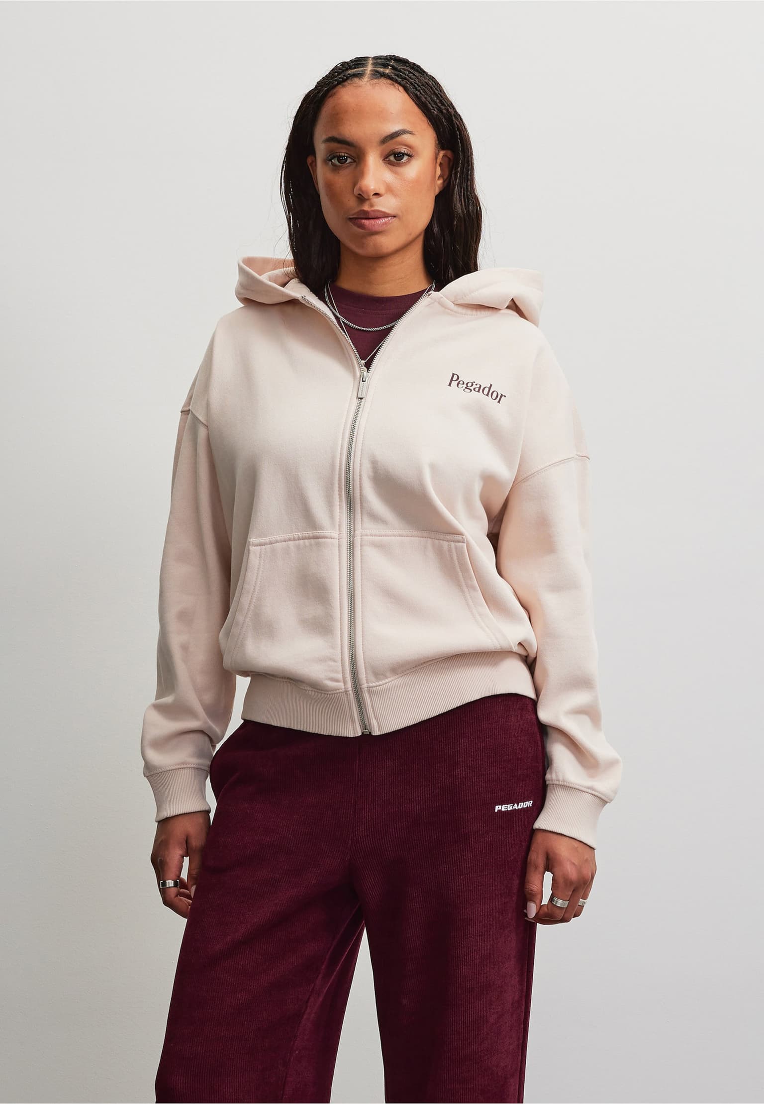 PEGADOR DEVA OVERSIZED SWEAT JACKET – Bild 2