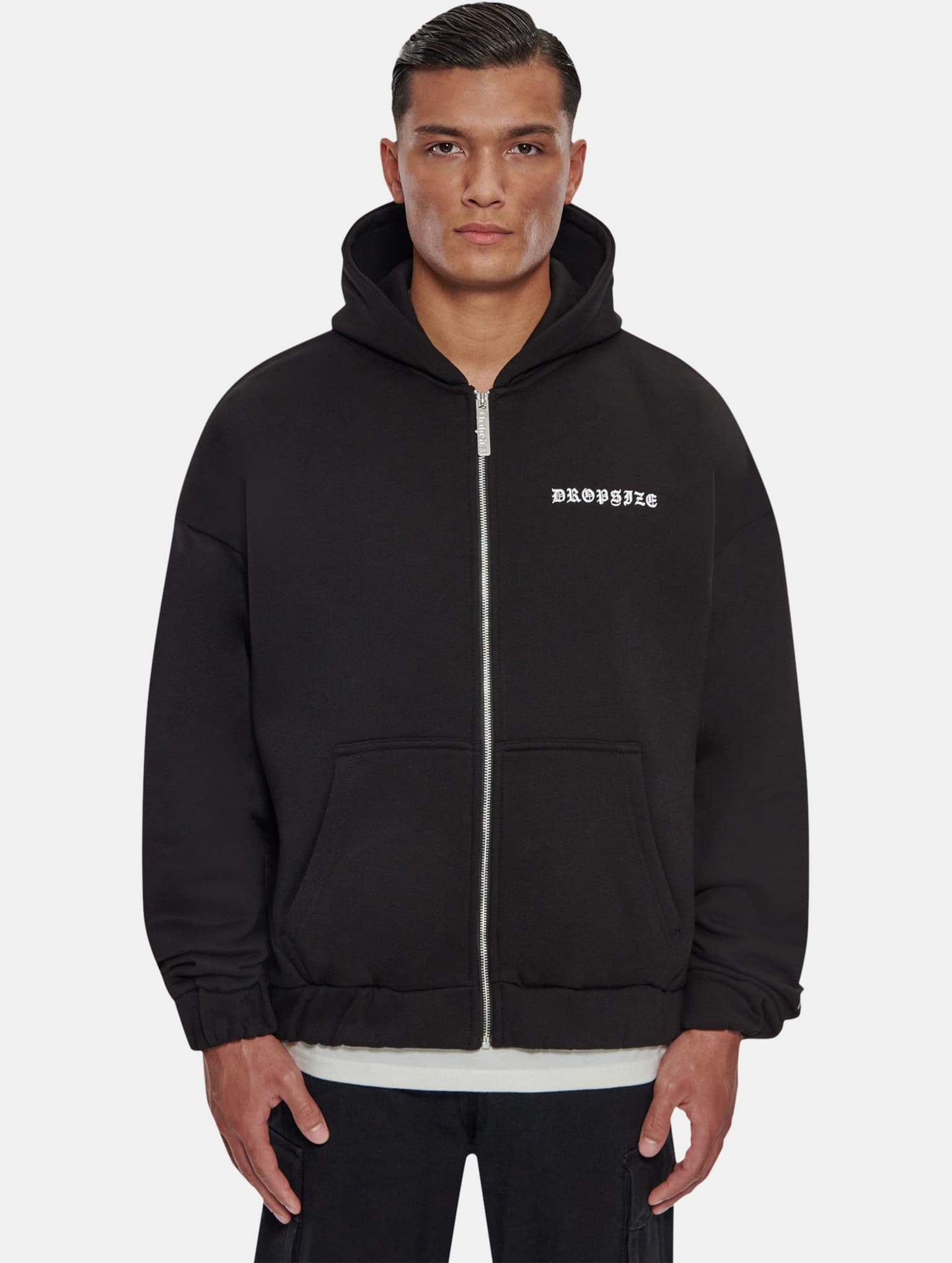 Dropsize Super Heavy Oversized Crime Zip Hoodie – Bild 2