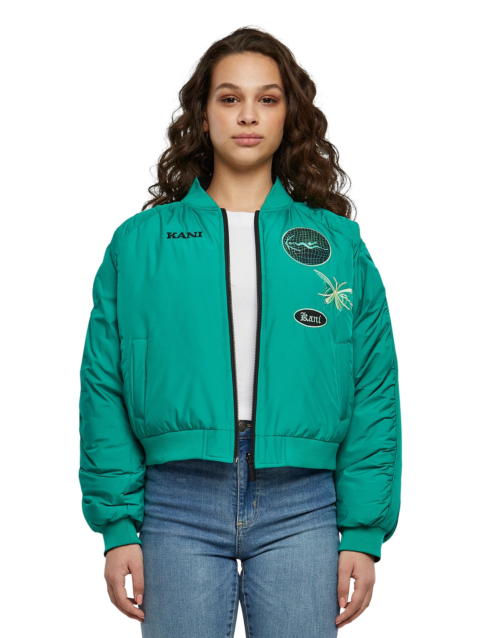 Karl Kani Chest Retro Reversible Bomber Jacket – Bild 2