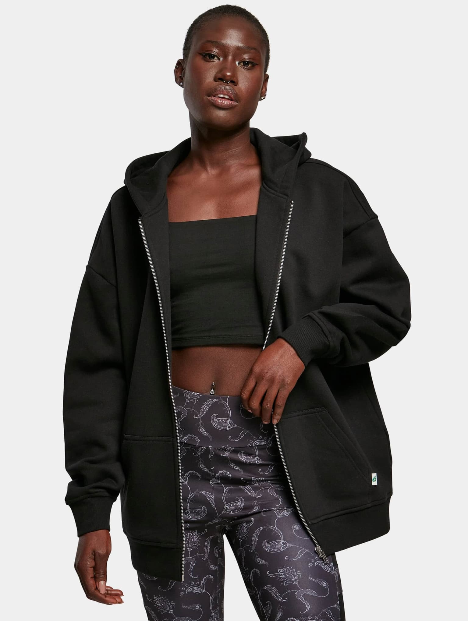 Urban Classics Ladies Oversized Zip Hoody