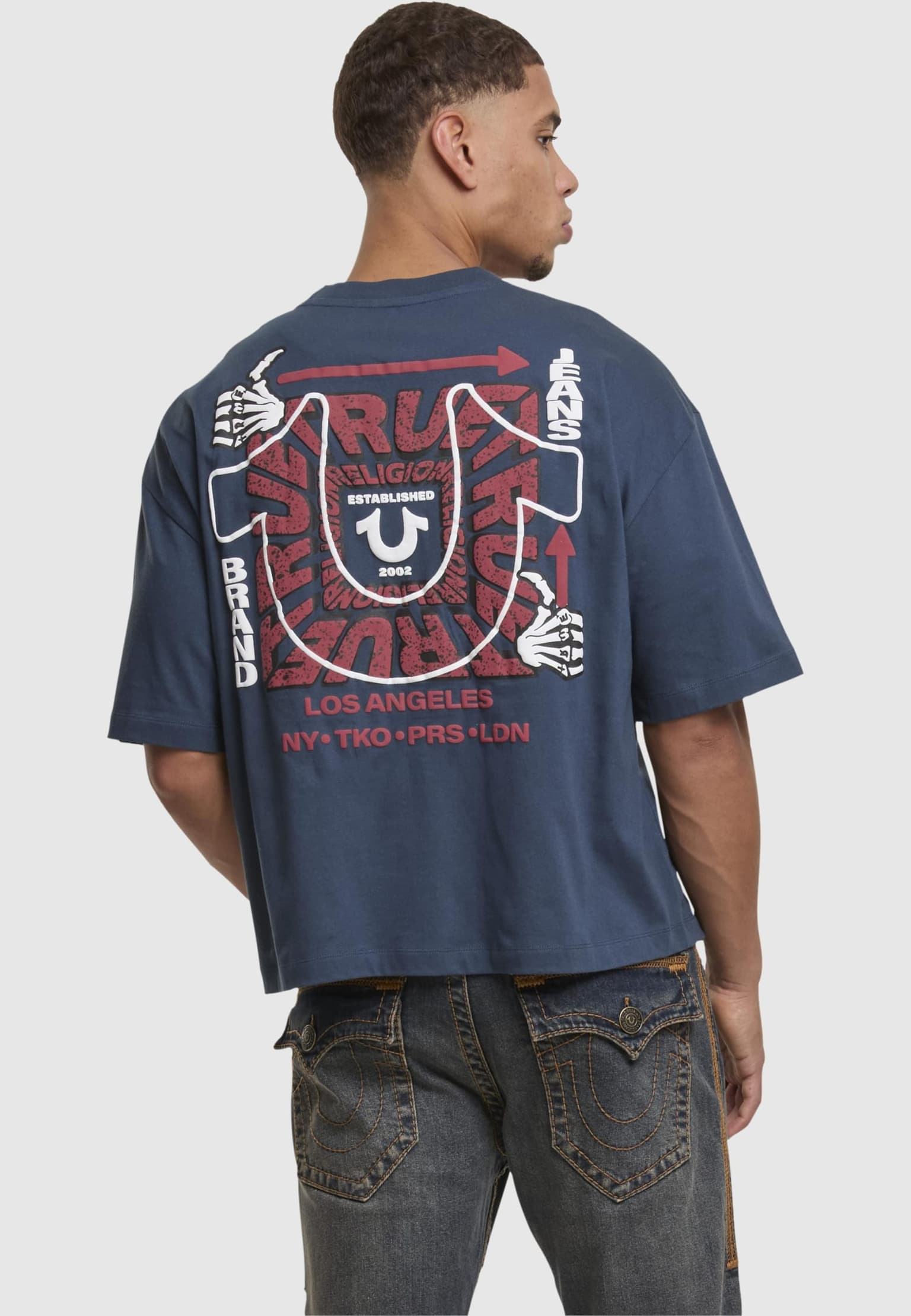 True Religion THUMBS UP BOXY TEE – Bild 2