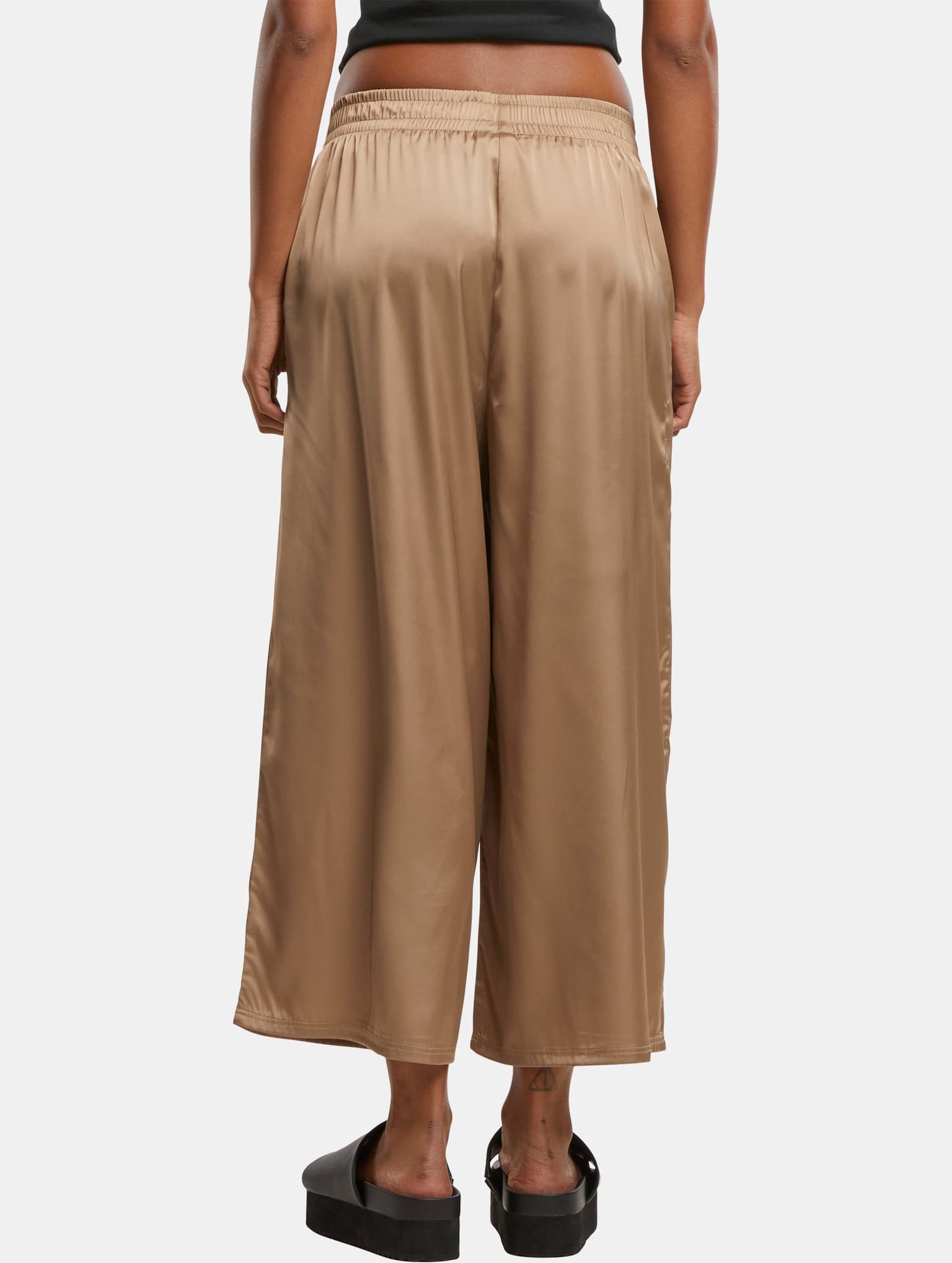 Urban Classics Ladies Satin Wide Leg Culotte – Bild 2