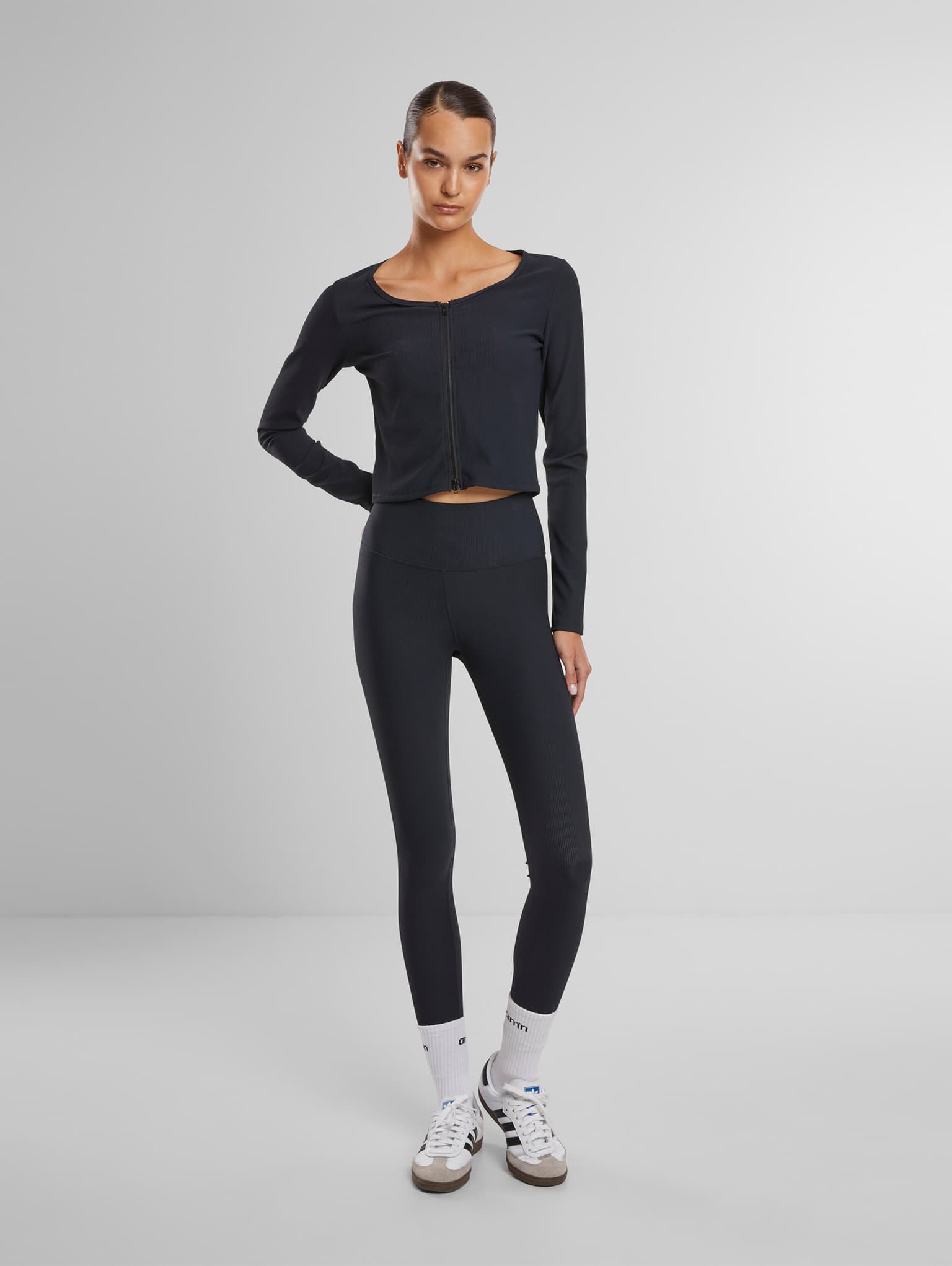 aimn aim'n Ribbed Performance Zipped Cardigan – Bild 4