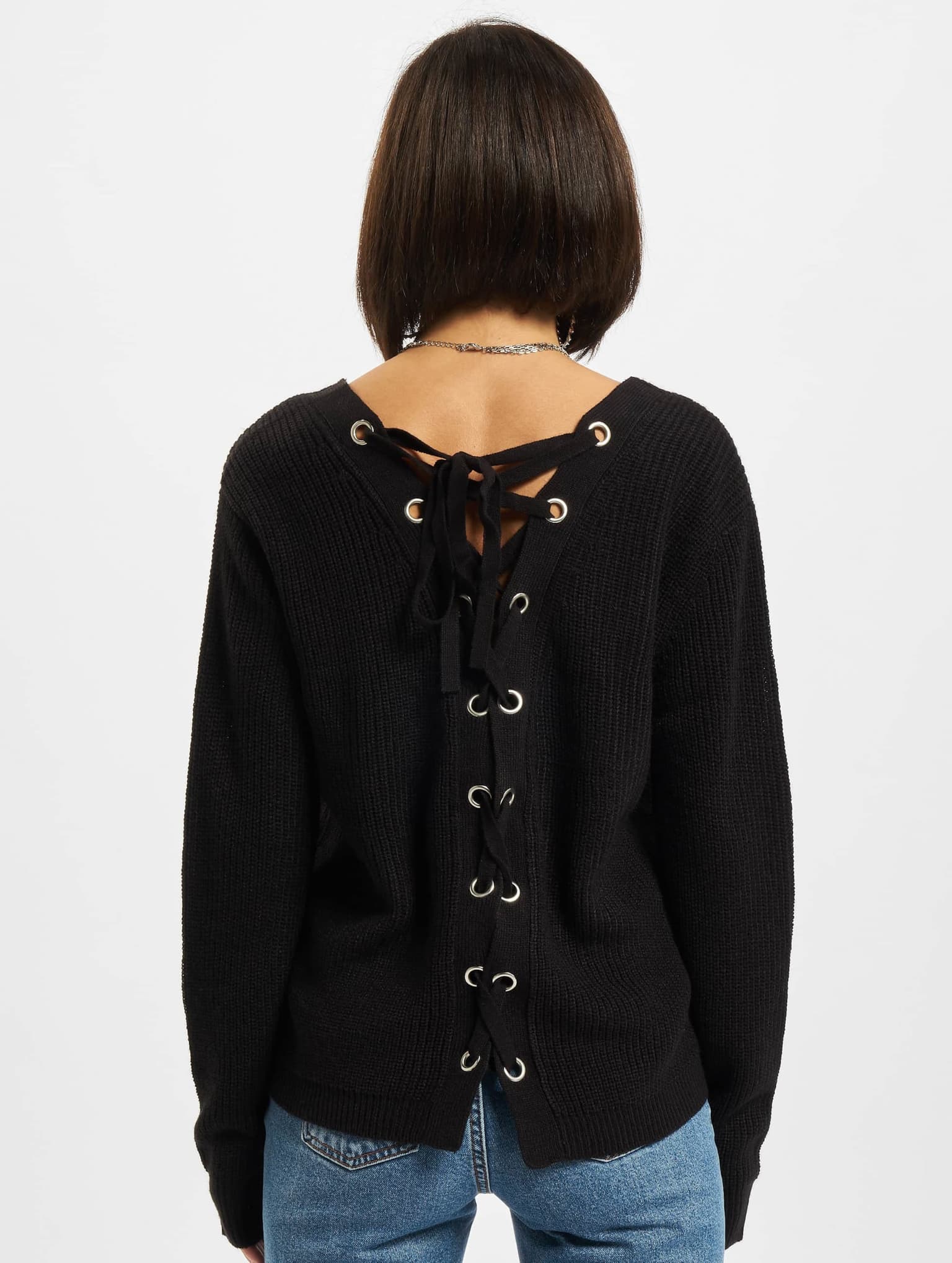 Urban Classics Ladies Back Lace Up Sweater – Bild 2