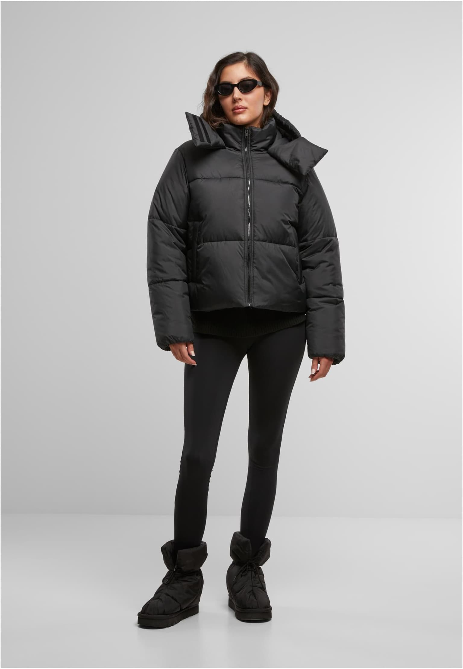 Urban Classics Ladies Hooded Collar Puffer Jacket – Bild 4