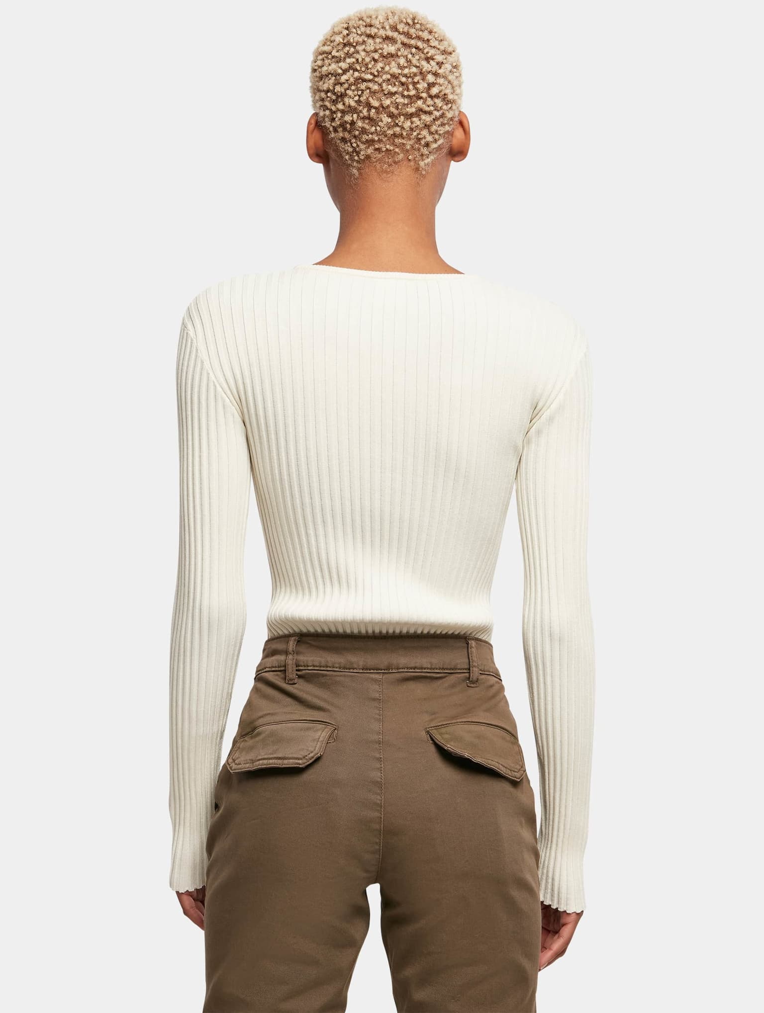 Urban Classics Ladies Rib Knit Longsleeve Body – Bild 2