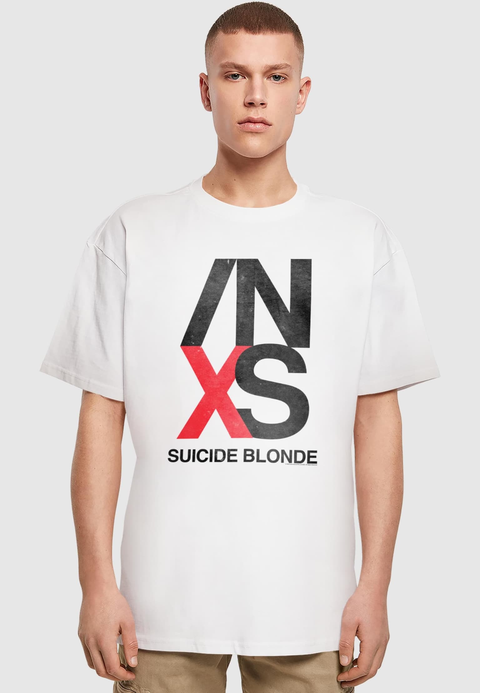 Merchcode INXS - X Tour Heavy Oversize Tee