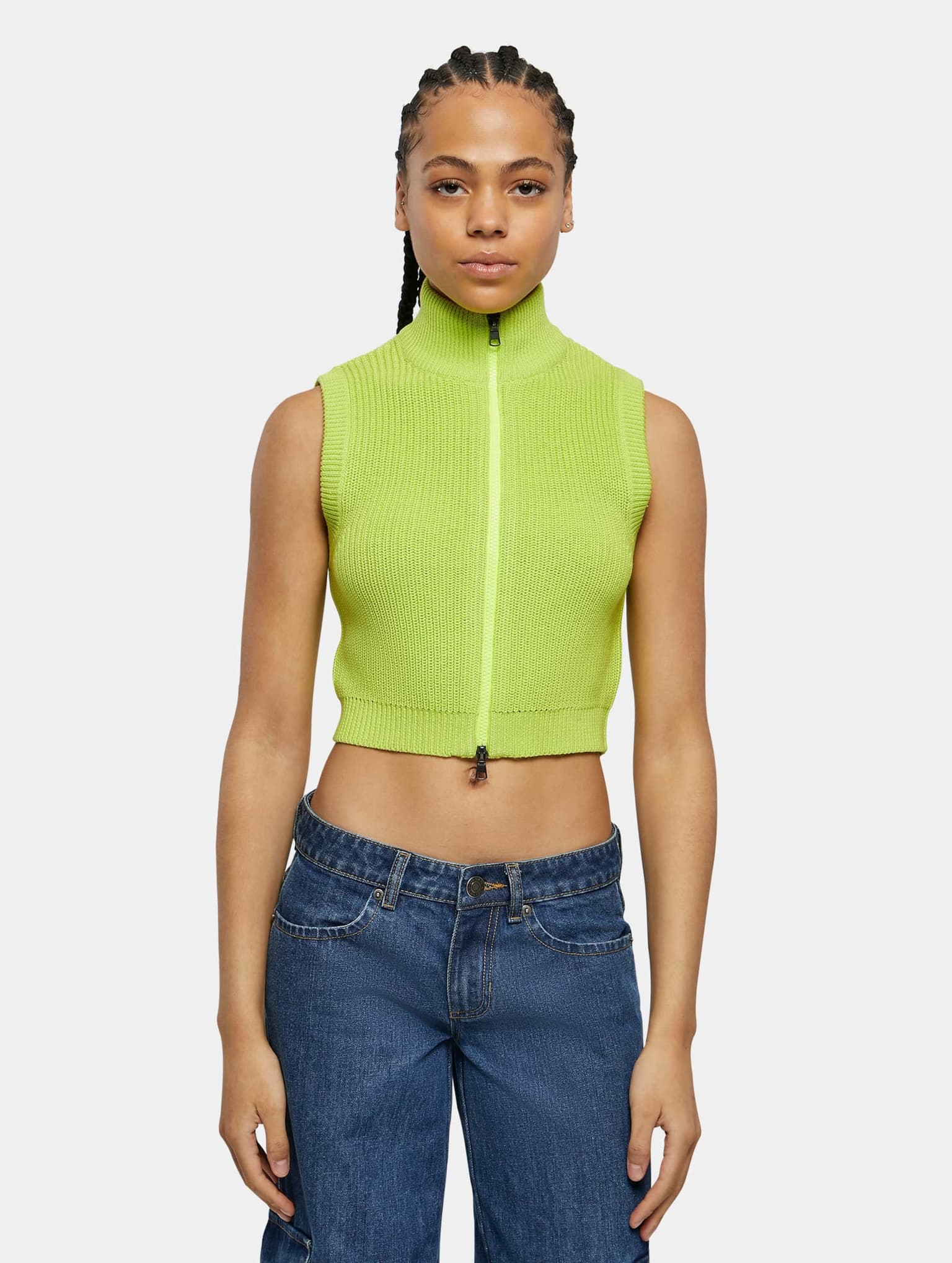 Urban Classics Ladies Short Knit Vest – Bild 3