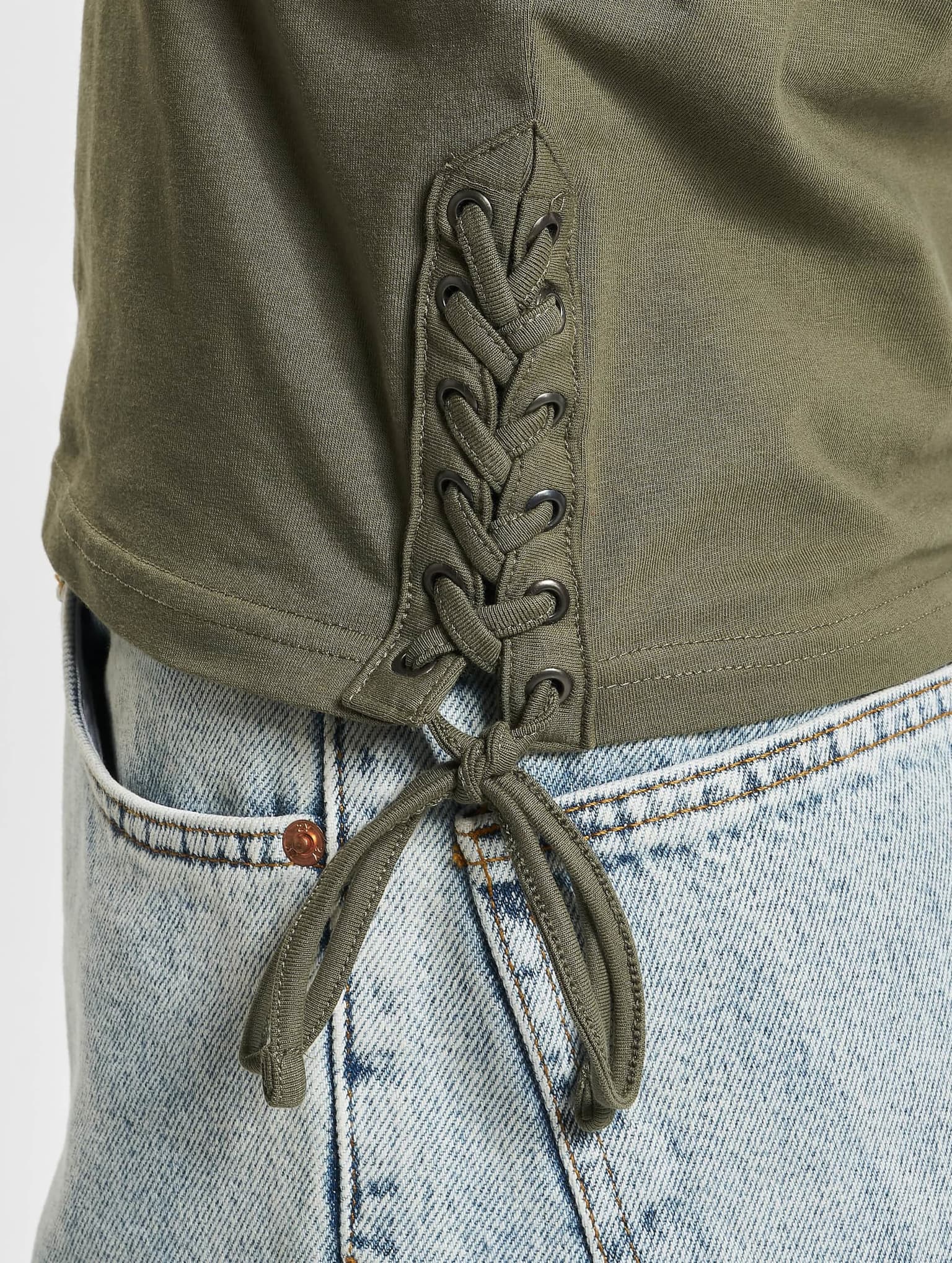 Urban Classics Ladies Lace Up Cropped Top – Bild 4