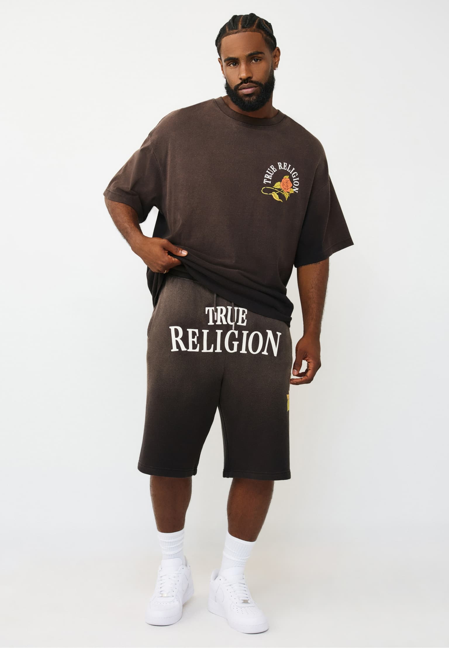 True Religion FLORAL SNAKE MIKEY SWEATSHORTS – Bild 3