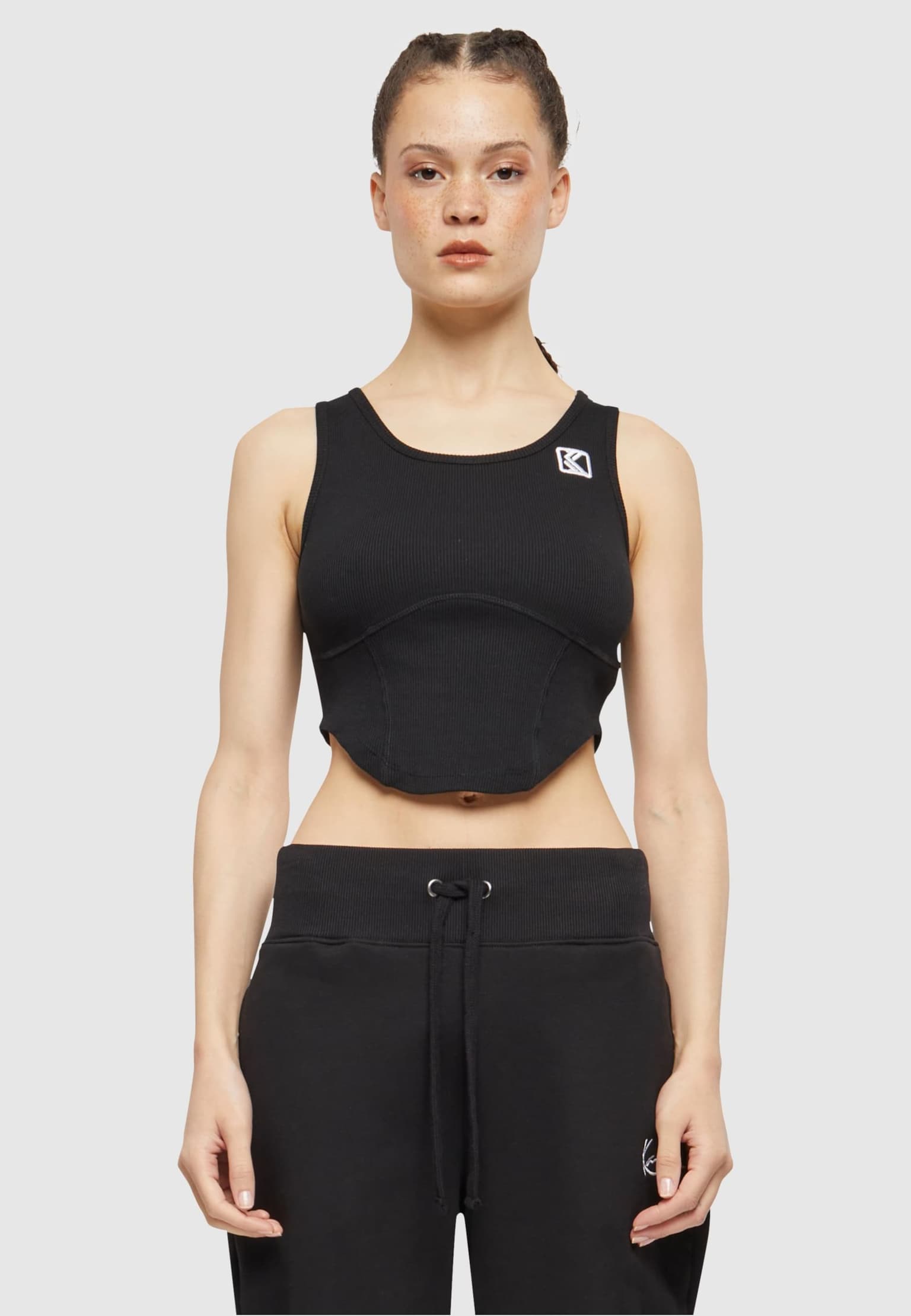 KW241-001-1 Karl Kani KK Og Corset Rib Top