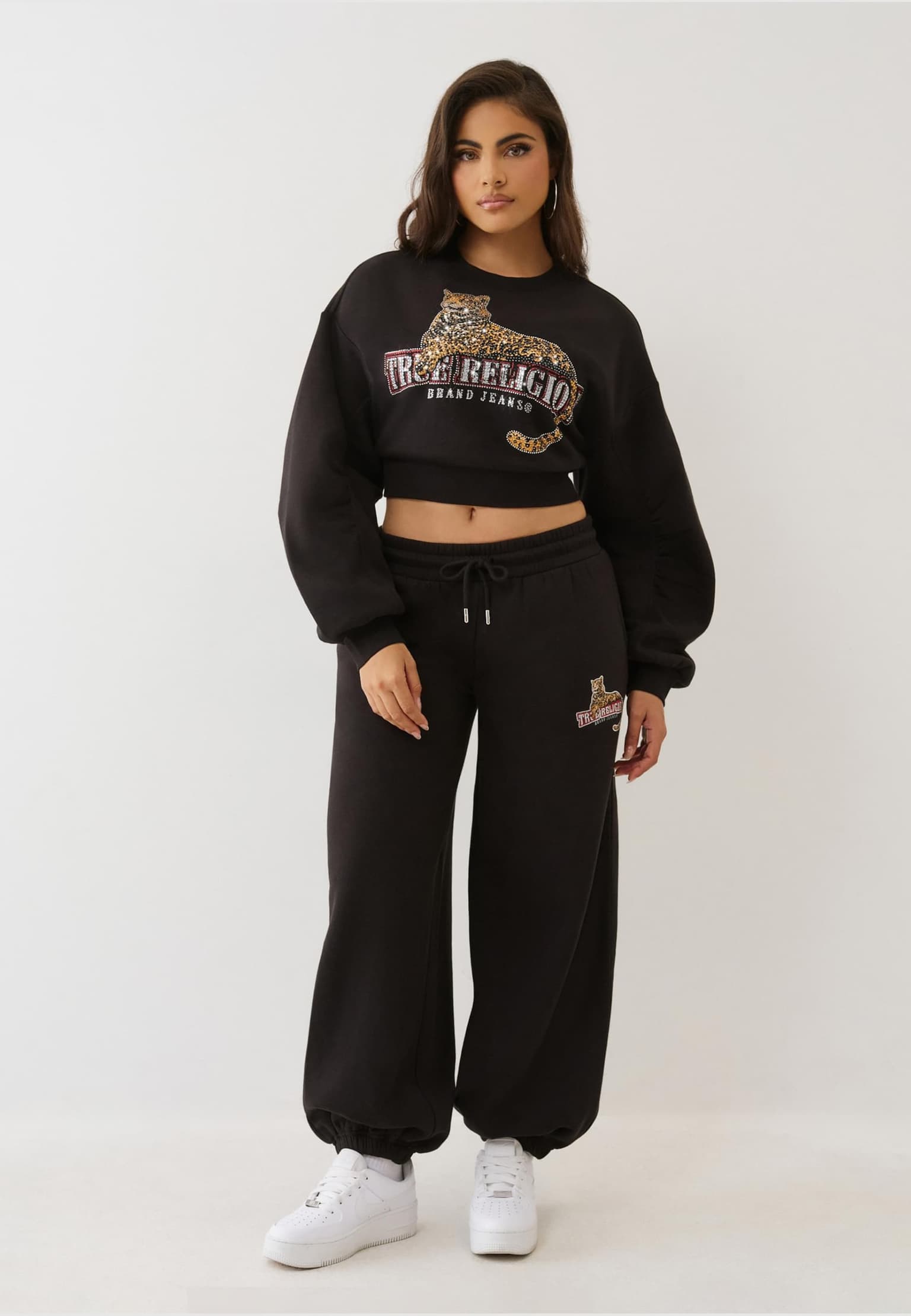 True Religion CRYSTL LEOPARD RUCHED SLVS – Bild 4