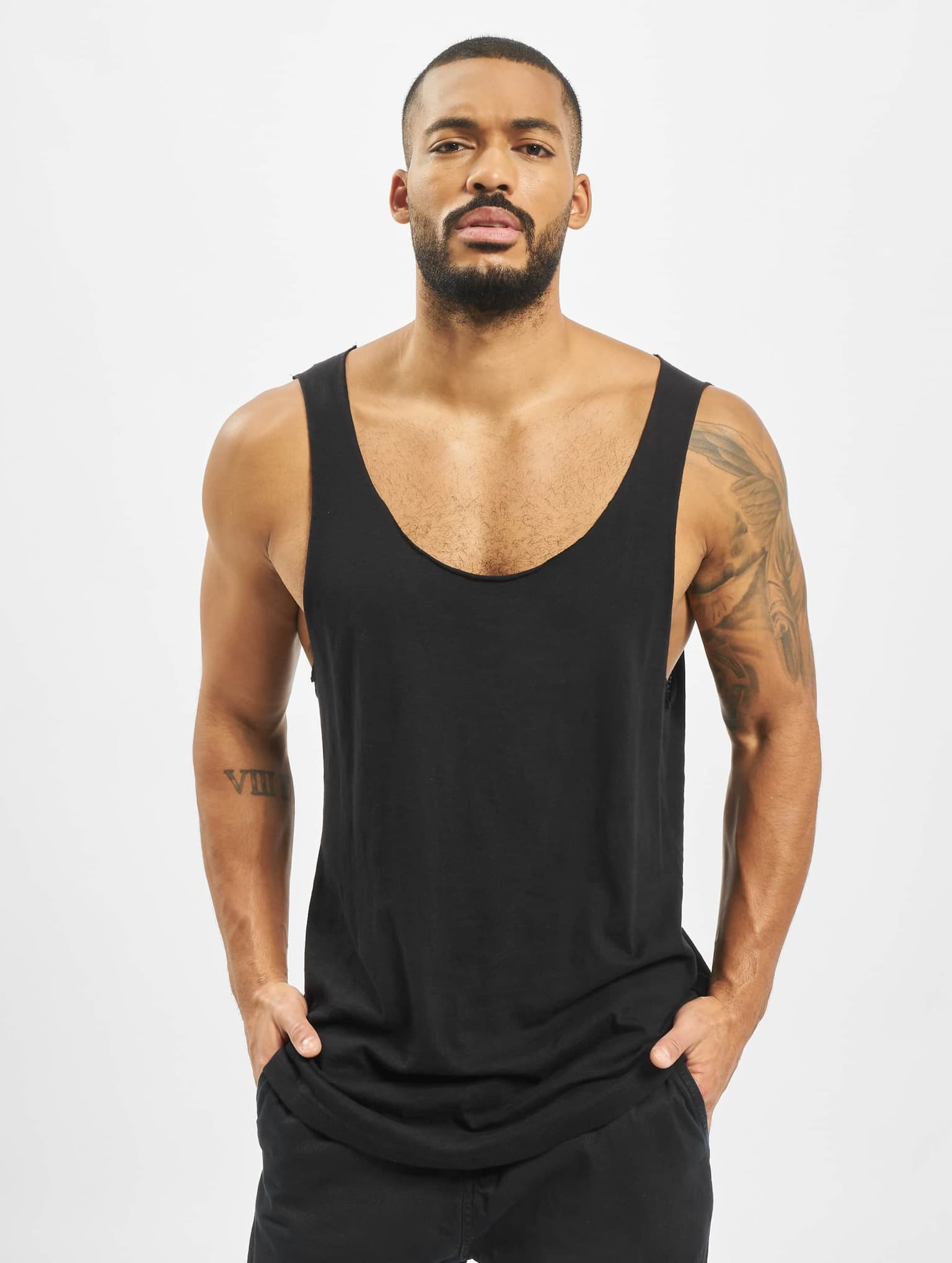 Urban Classics Long Shaped Open Edge Loose Tank – Bild 3