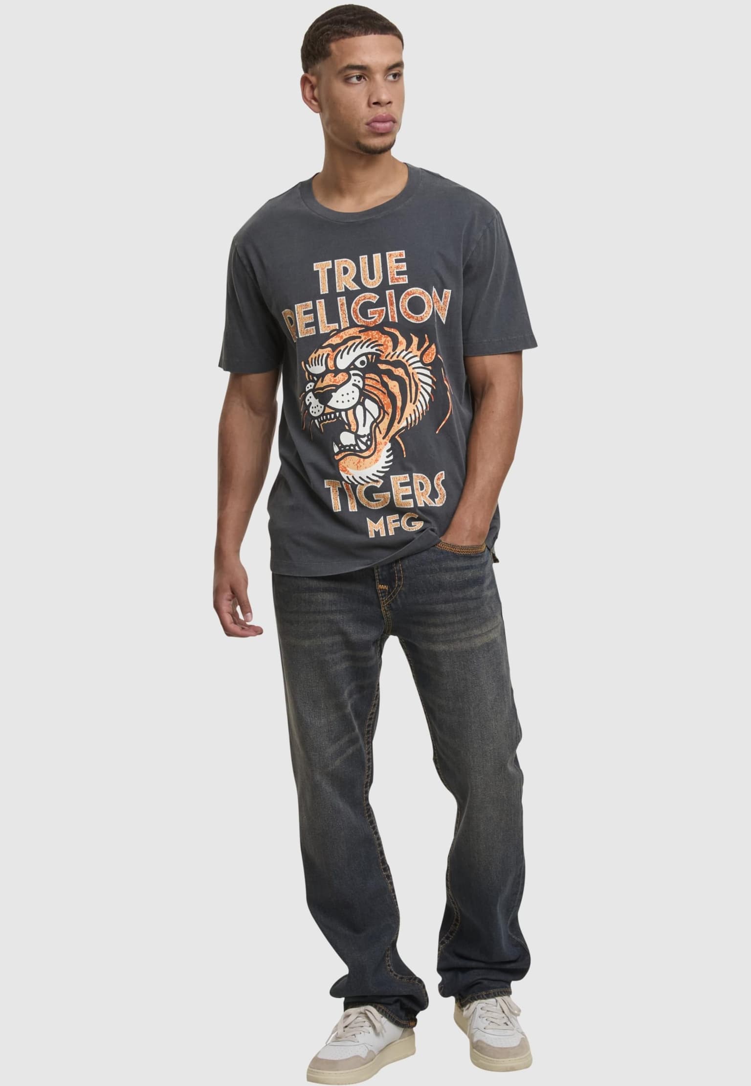 True Religion MFG TIGER VINTAGE TEE – Bild 4