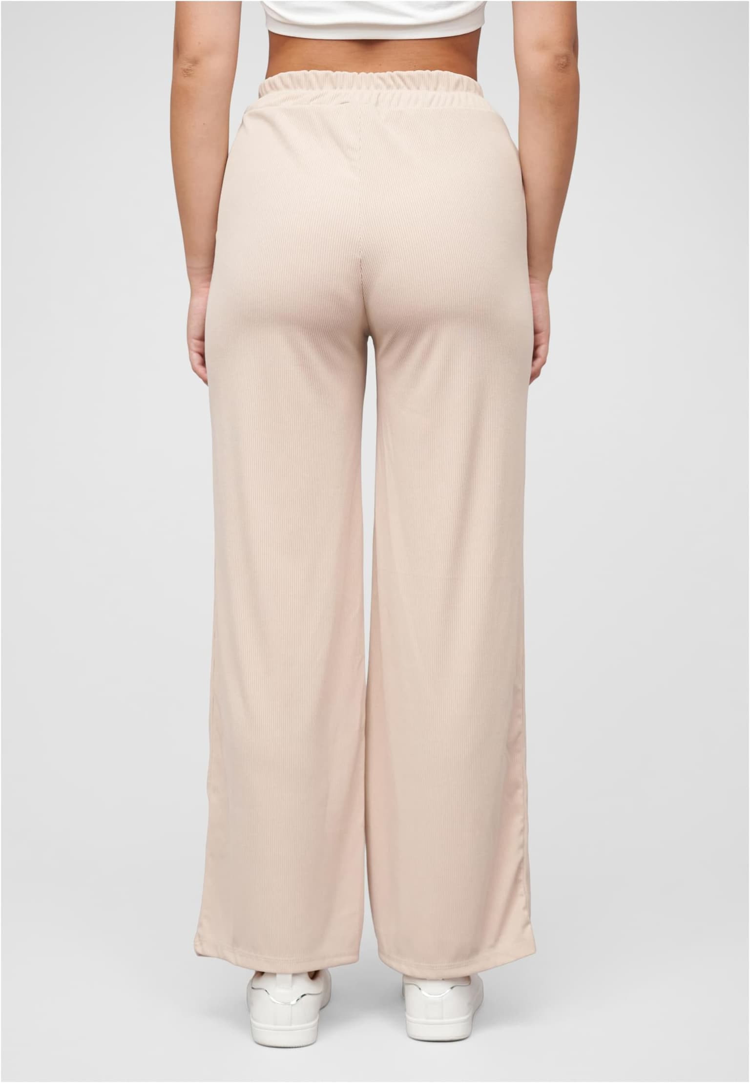 Cloud5ive Sommer Hose mit weitem Beinschnitt und Ribbed Material – Bild 2