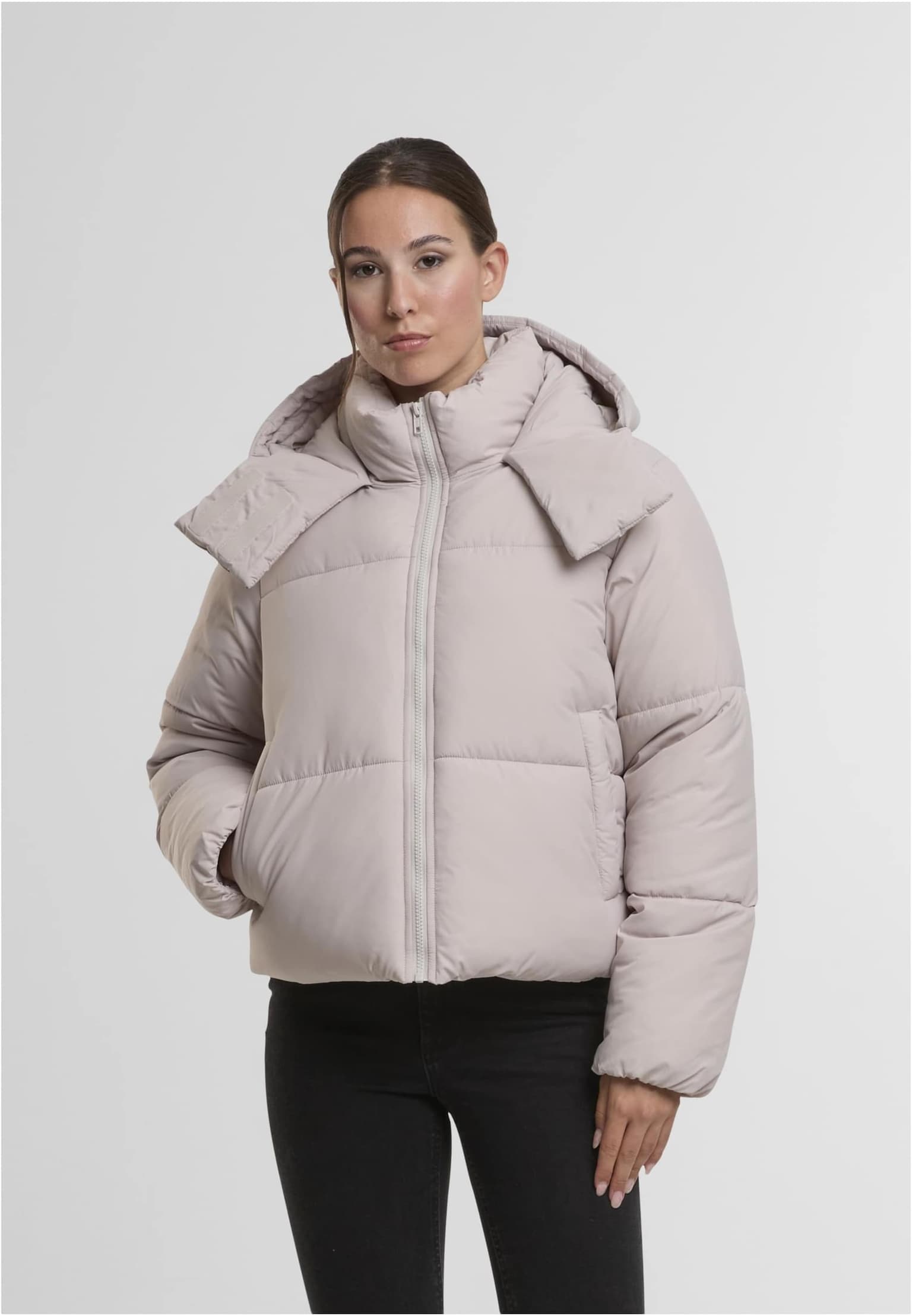 Urban Classics Ladies Hooded Collar Puffer Jacket