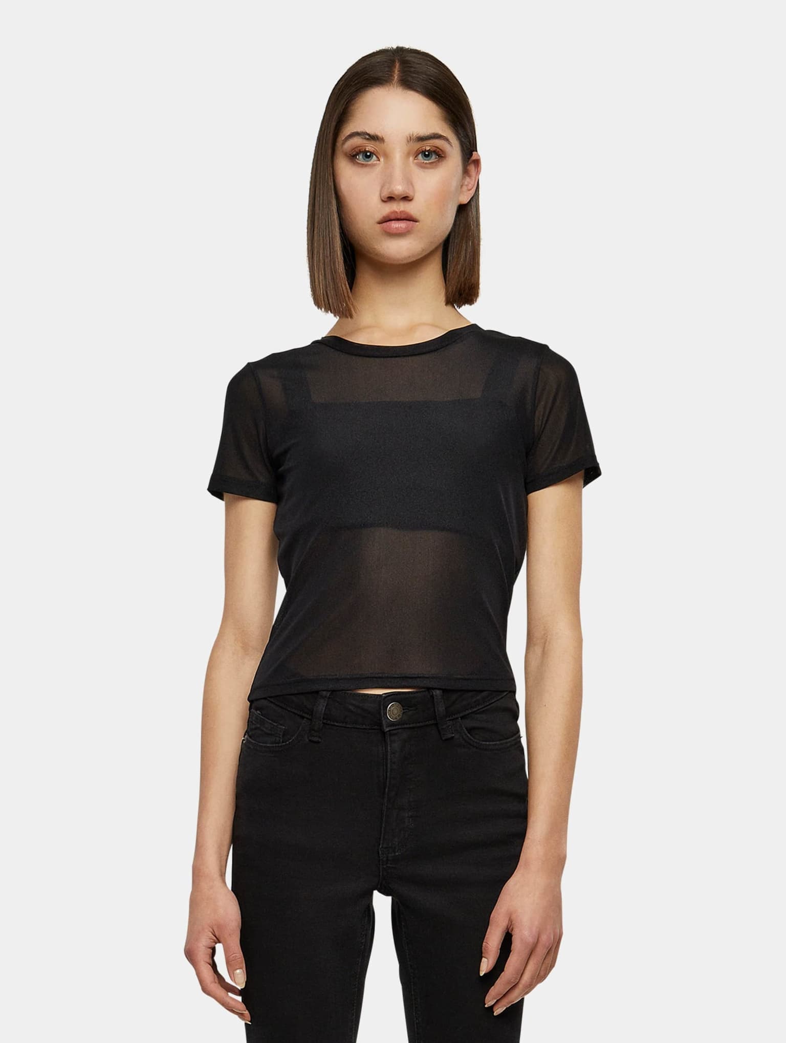 Urban Classics Ladies Short Mesh Tee – Bild 3